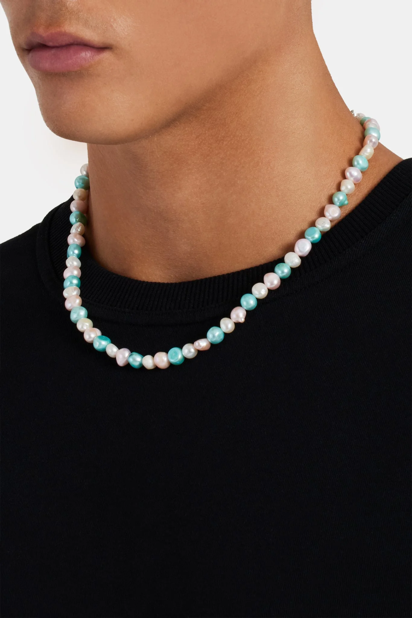 Pastel Freshwater Pearl Necklace - 6mm - Image 3