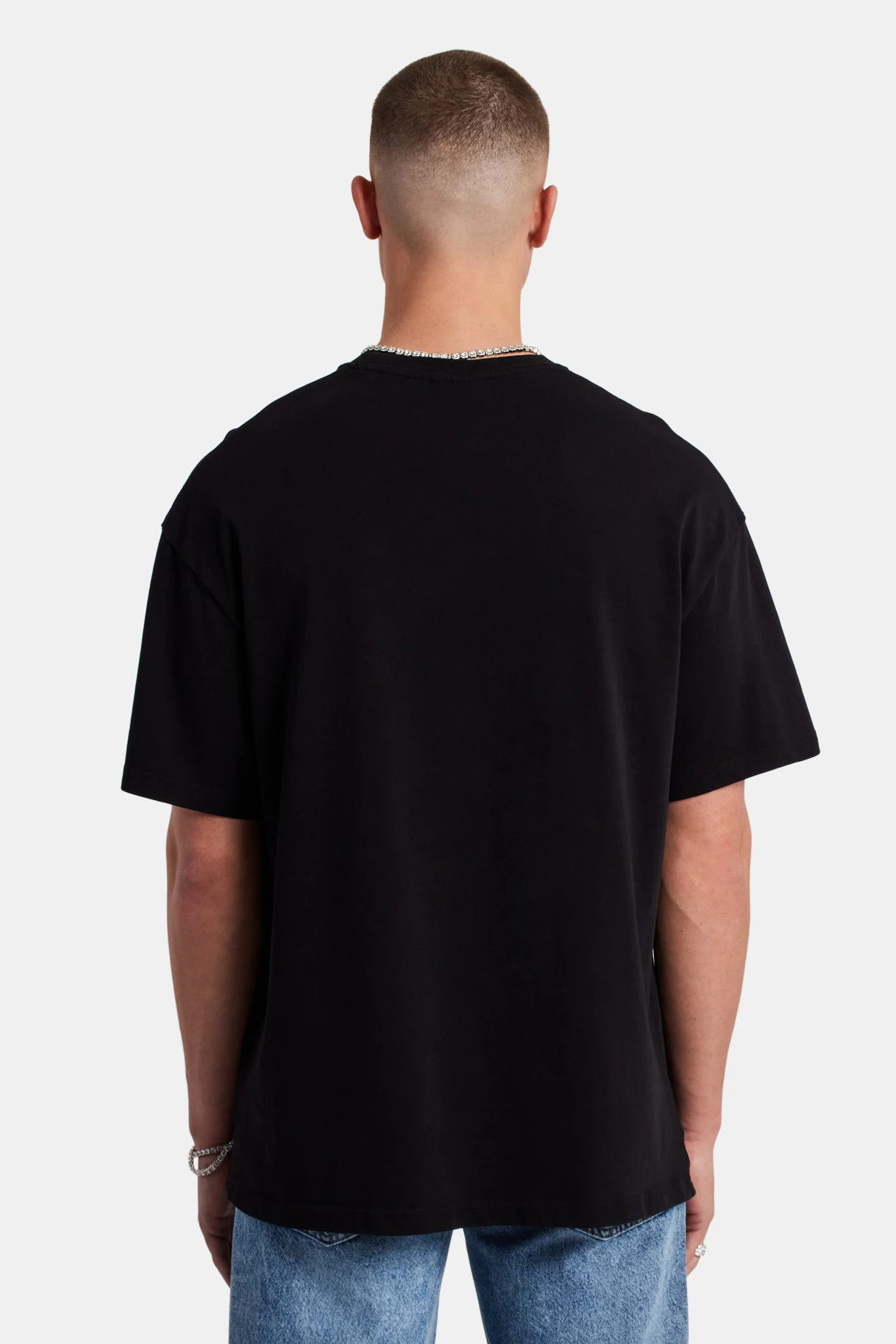 Pearl Bally Oversized T-Shirt - Black - Image 4
