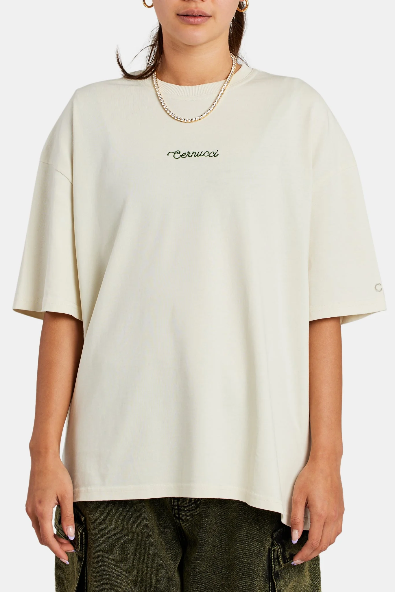 Pearl Tree Back Graphic T-Shirt - Ecru - Image 2