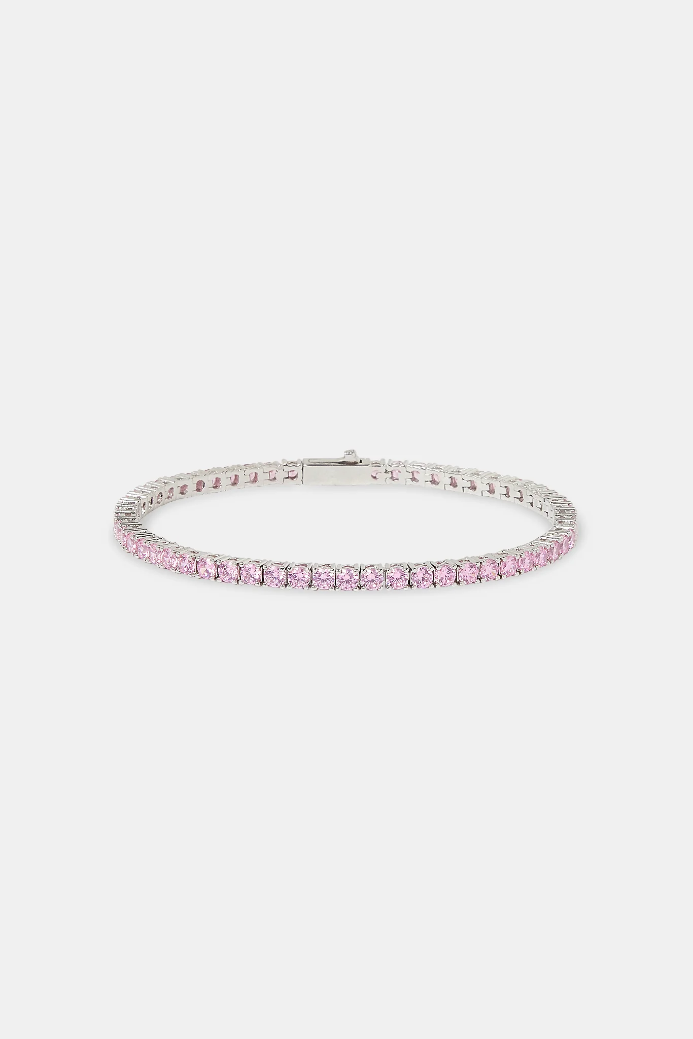 Pink Tennis Bracelet - 3mm - Image 2