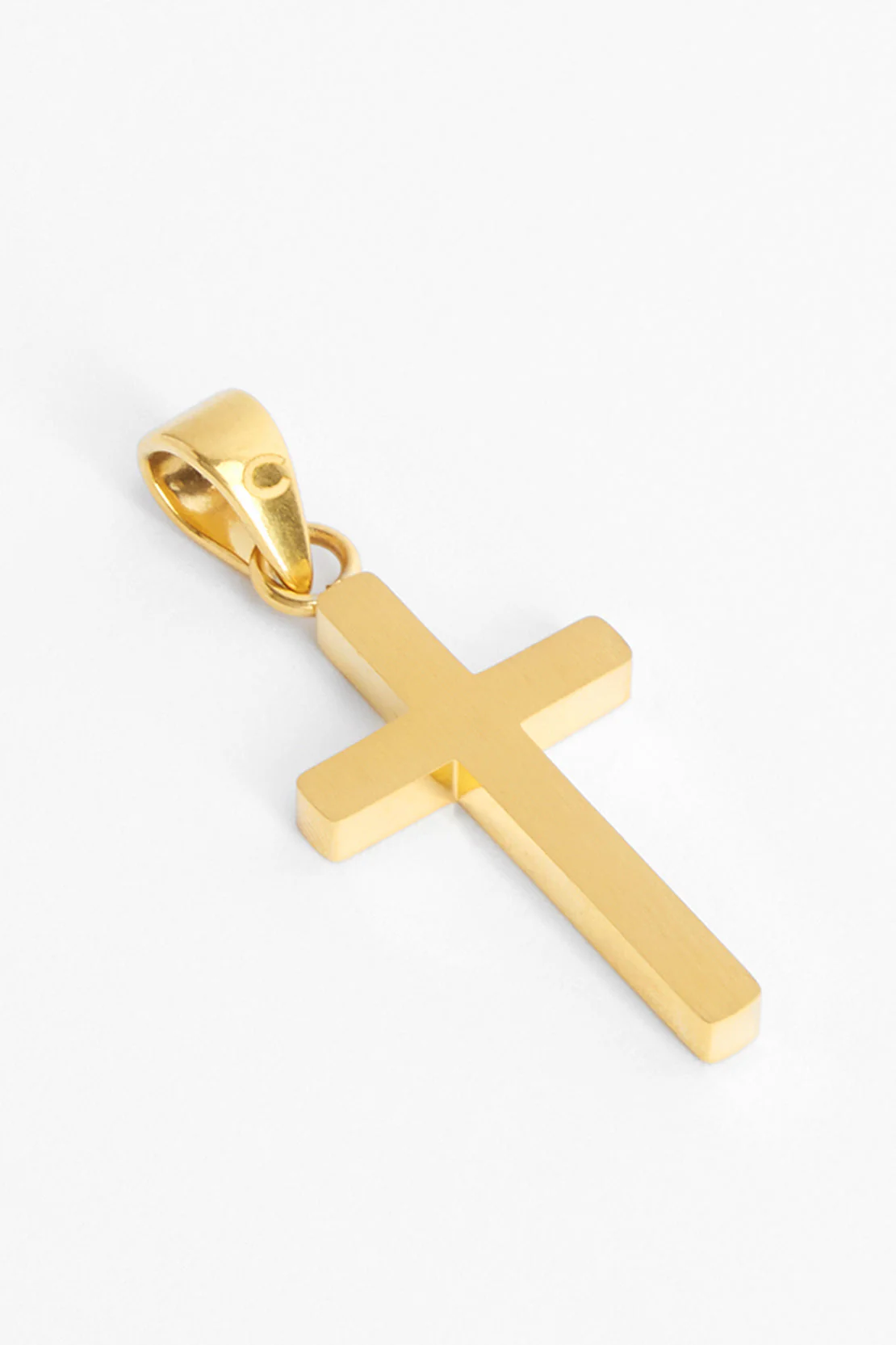 Plain Cross Pendant - Gold - Image 2
