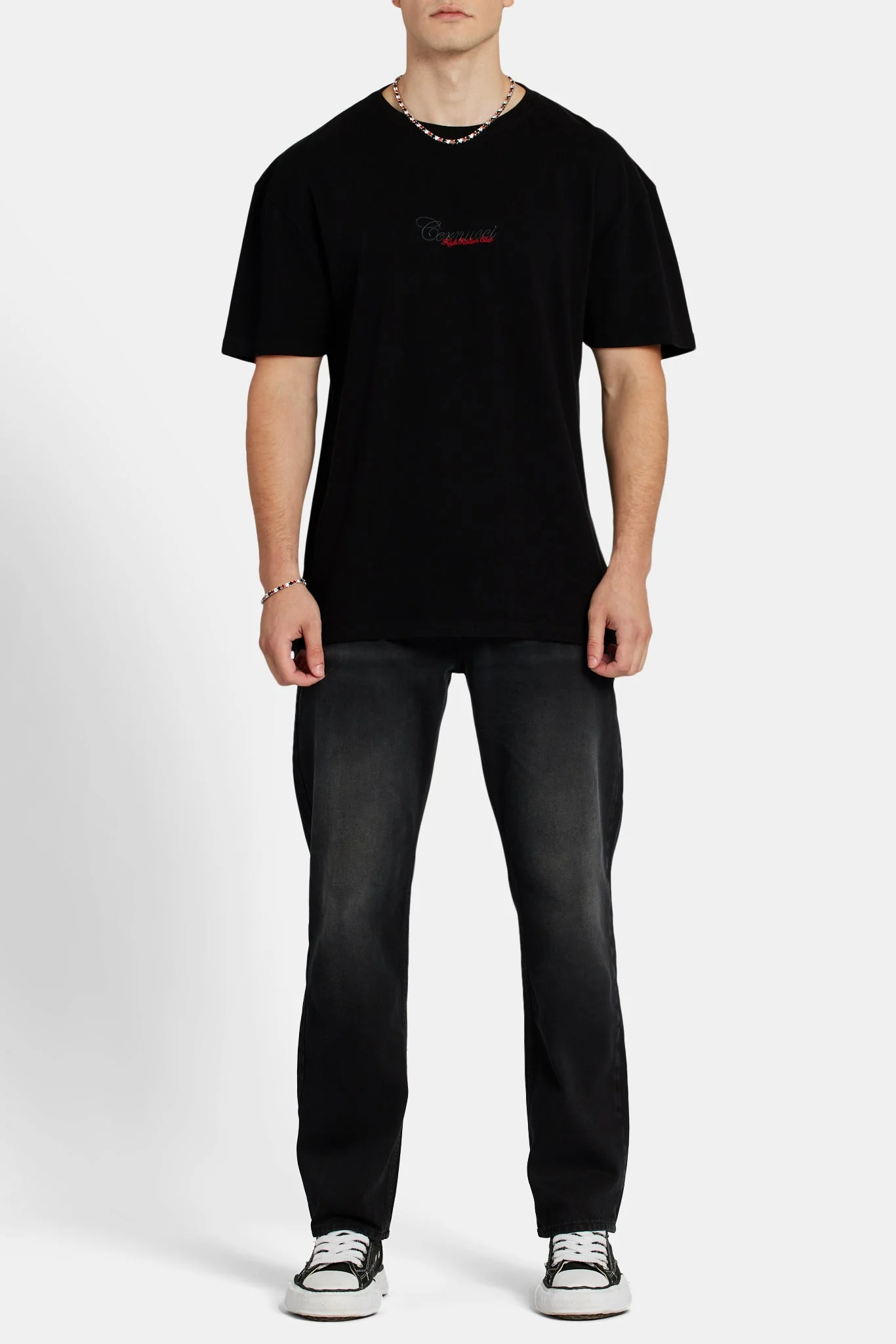 Playing Card Print T-Shirt - Black - Image 3