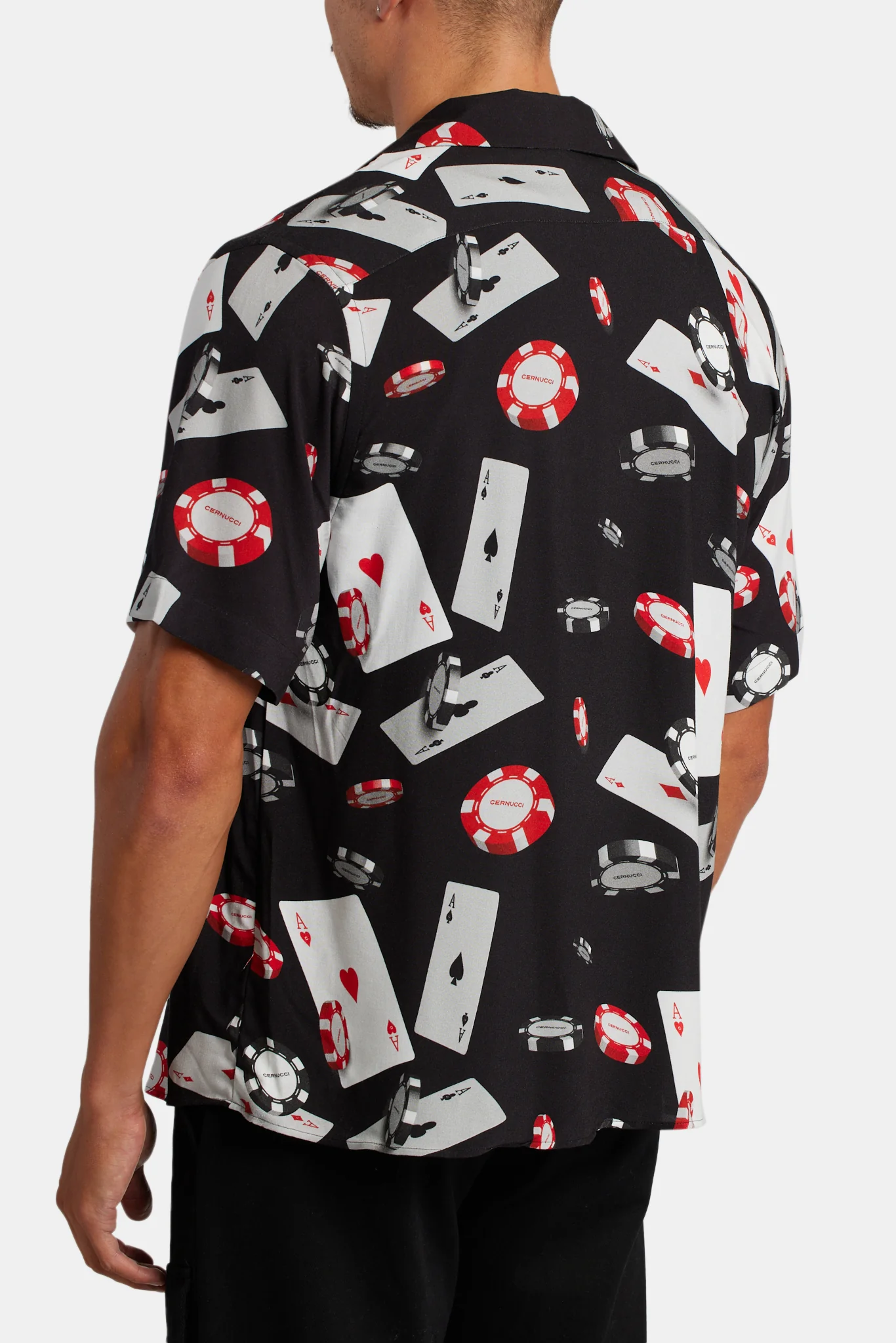 Poker Chip Print Shirt - Black - Image 3