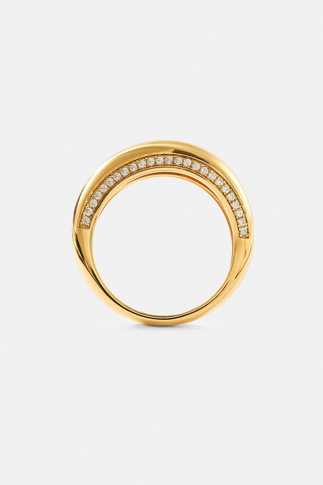 Polished Asymmetrical Band Ring - 5mm - Image 2