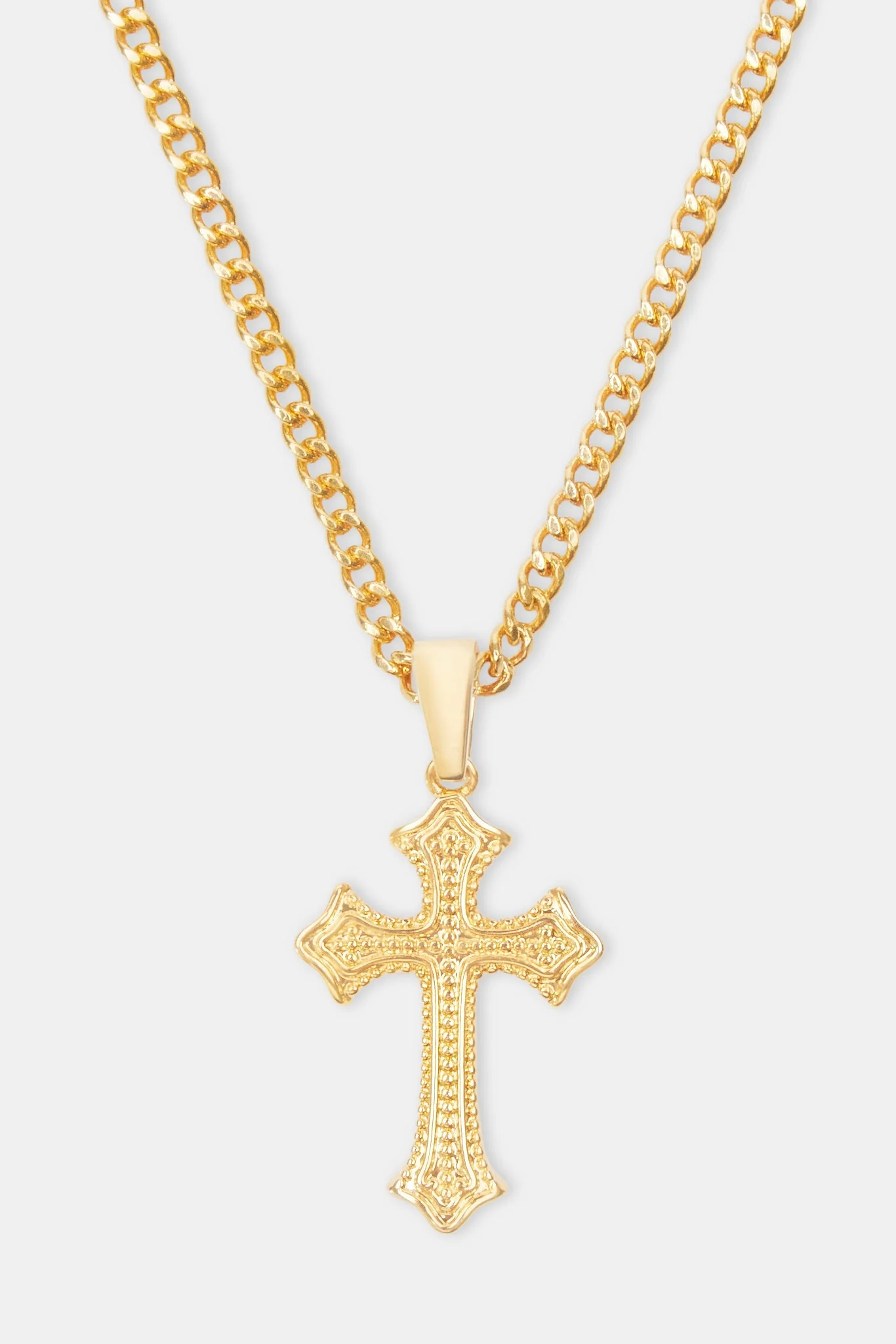 Polished Cross Necklace - Image 2