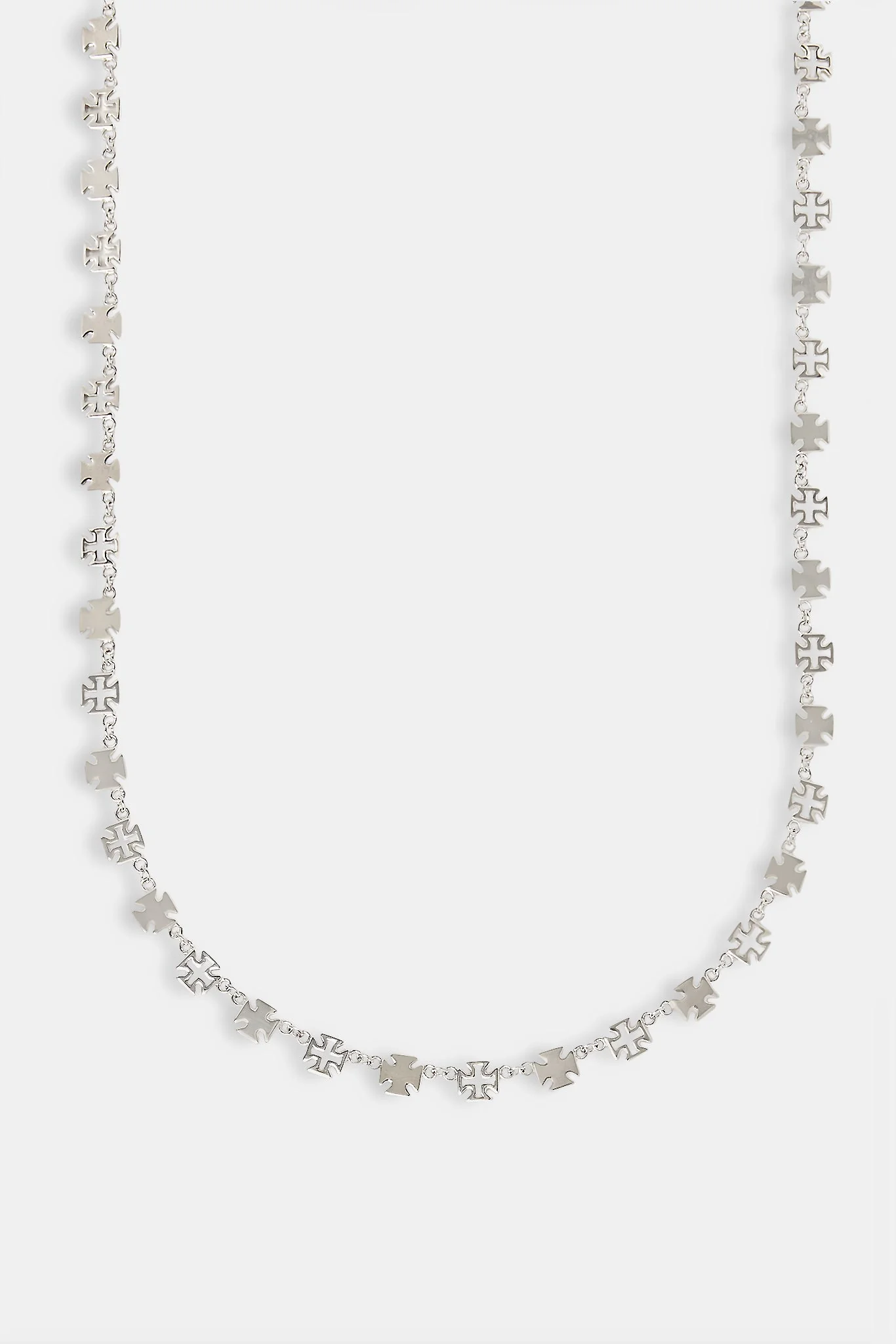 Polished Cross & Outline Connecting Chain - 6mm - Image 2