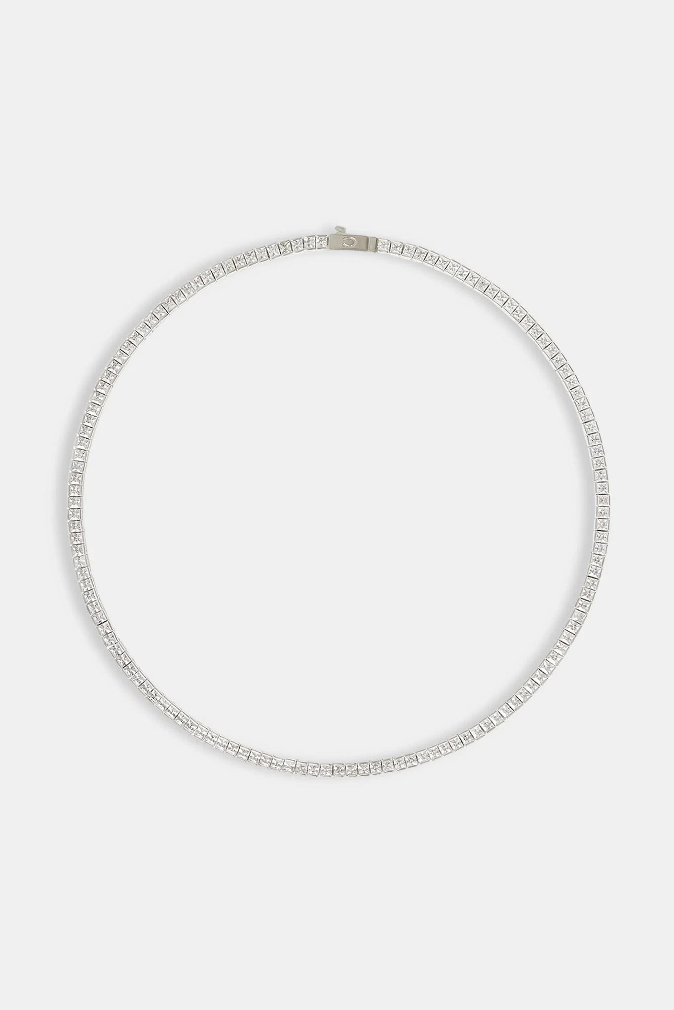 Polished Edge Square Tennis Chain - 3mm - Image 4