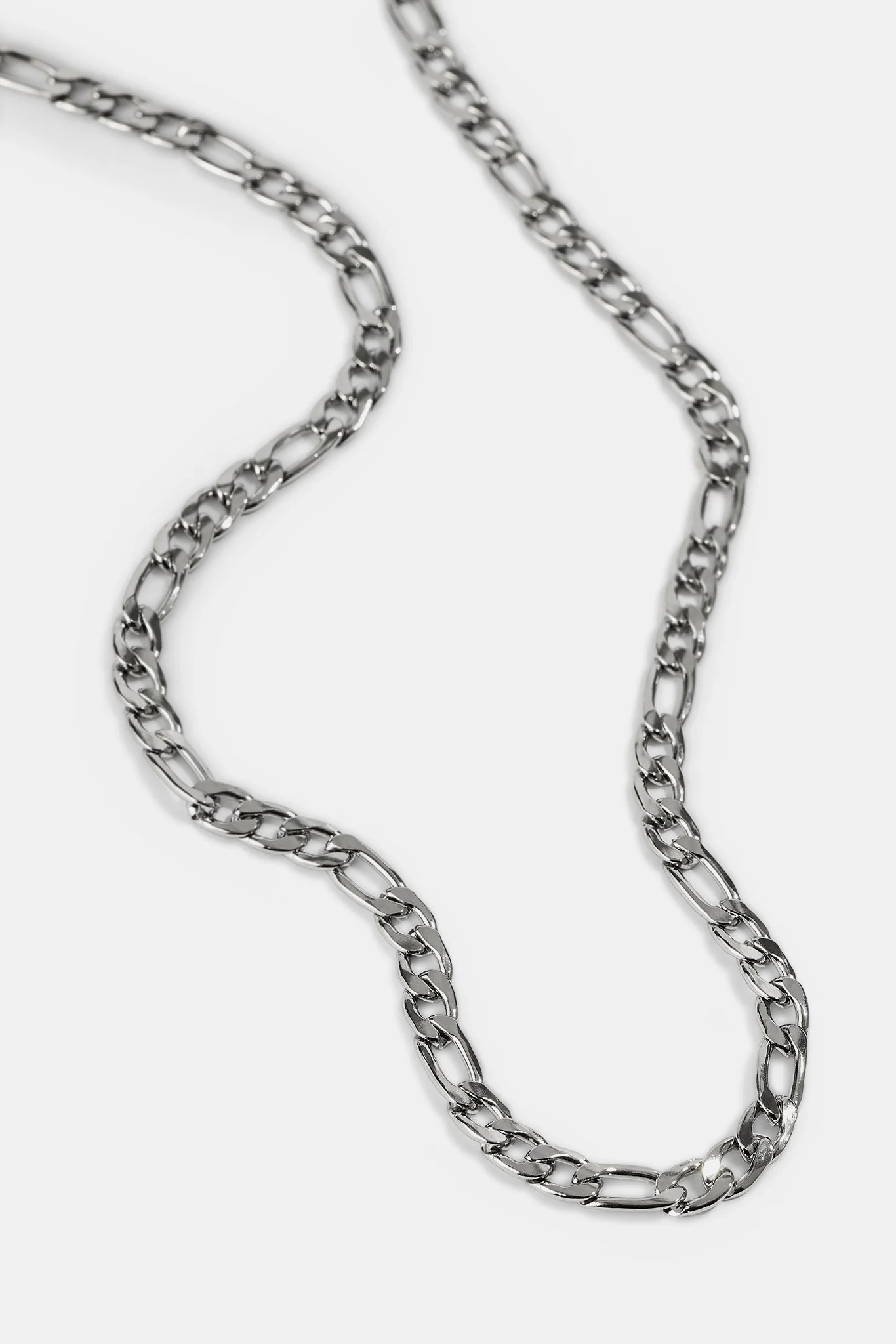 Polished Figaro Chain - 5mm - White - Image 2