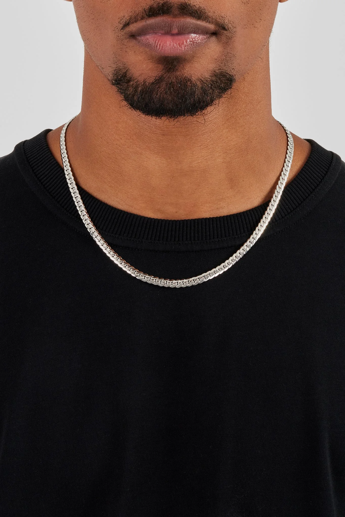 Polished Flat Cuban Chain - 5mm