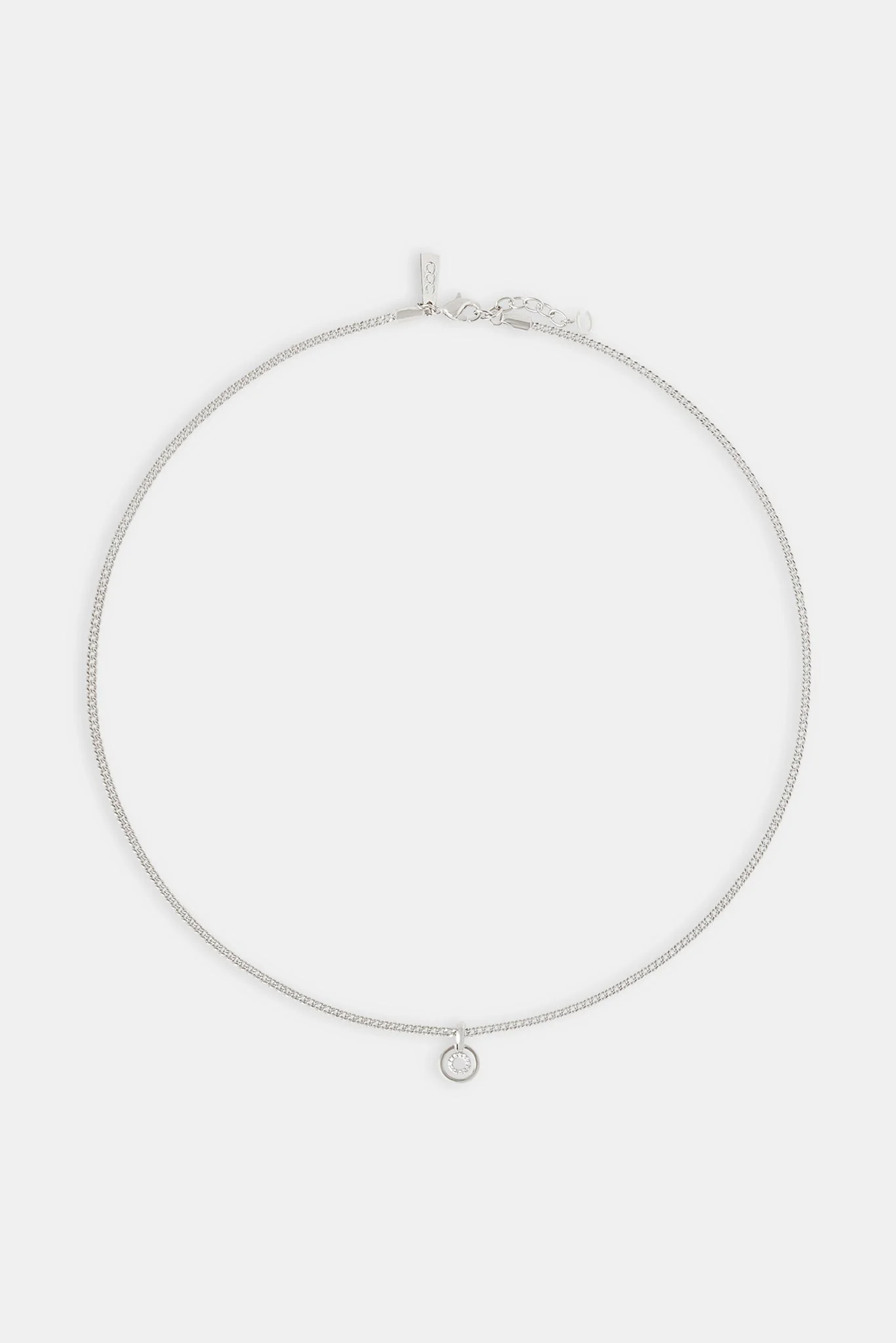 Polished & Ice Ring Necklace - 10mm - Image 4