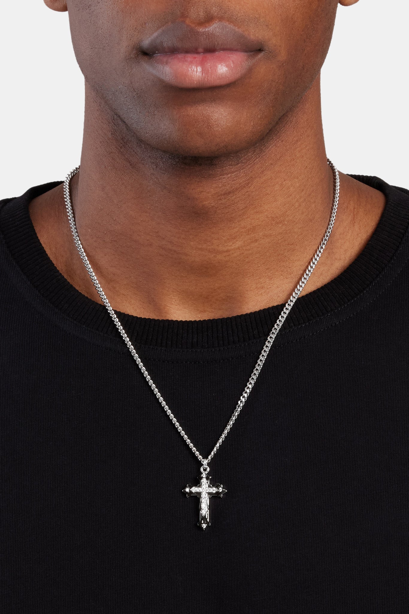 Iced Cross Necklace - Image 2