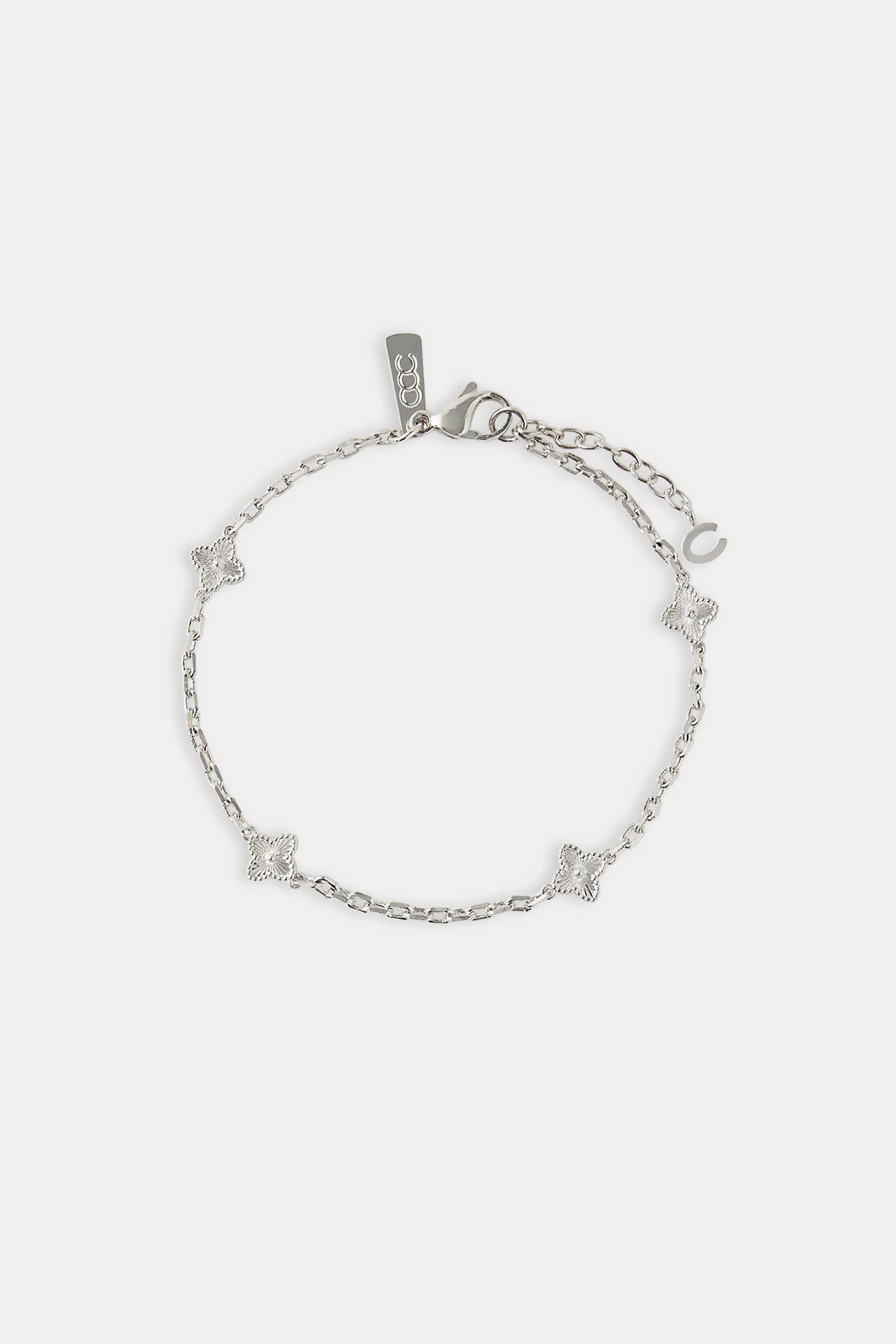 Polished Motif Rolo Bracelet - 8mm - Image 2