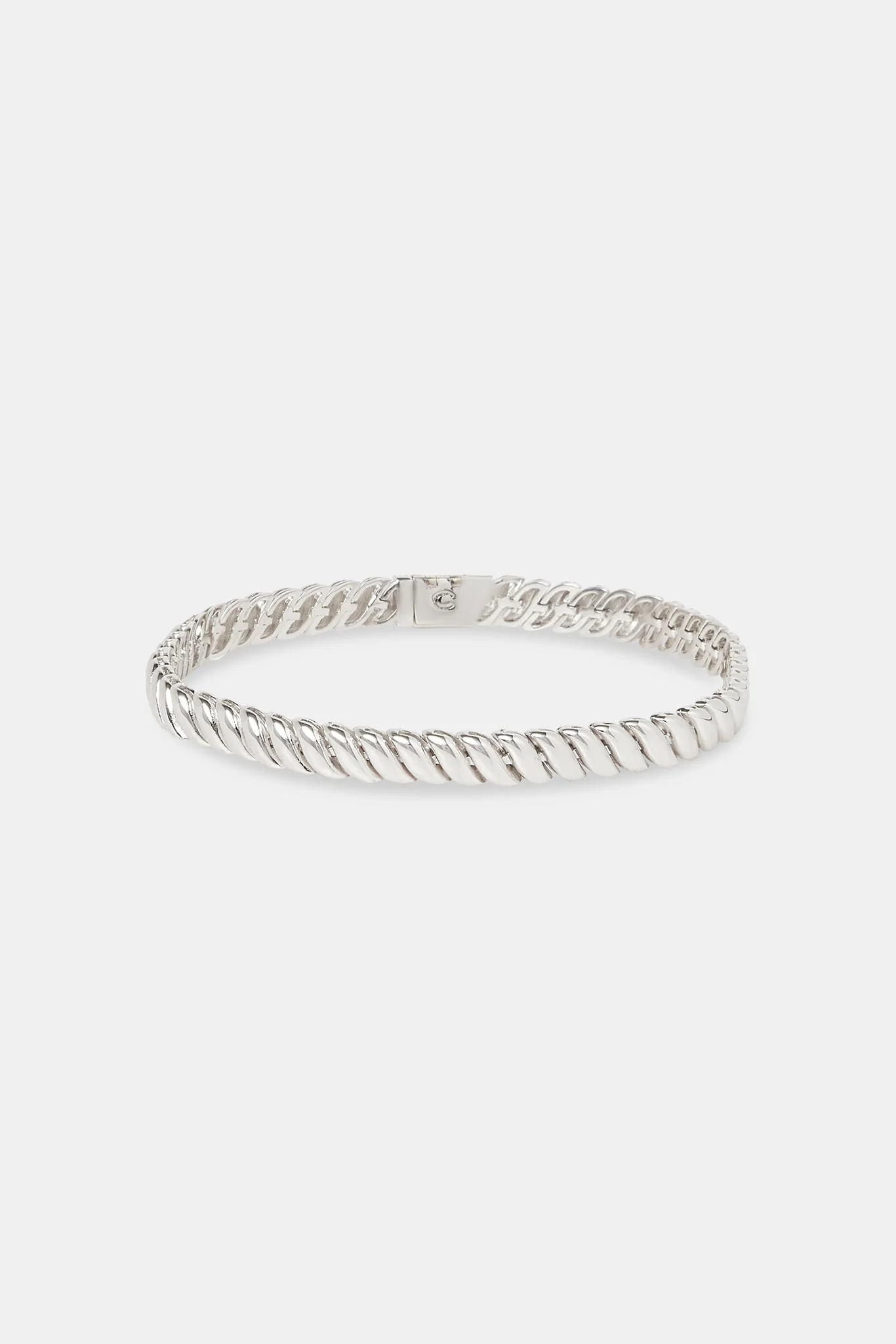 Polished Rope Link Bracelet - 6mm - Image 2