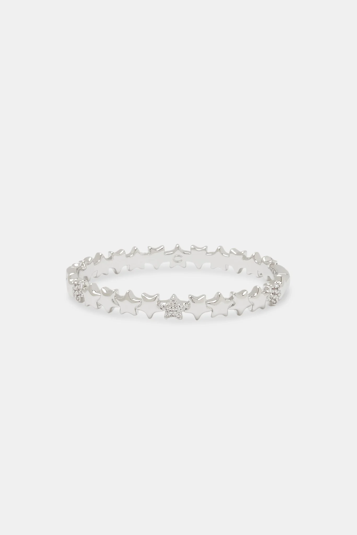 Polished Star Bangle - 6mm - White - Image 2