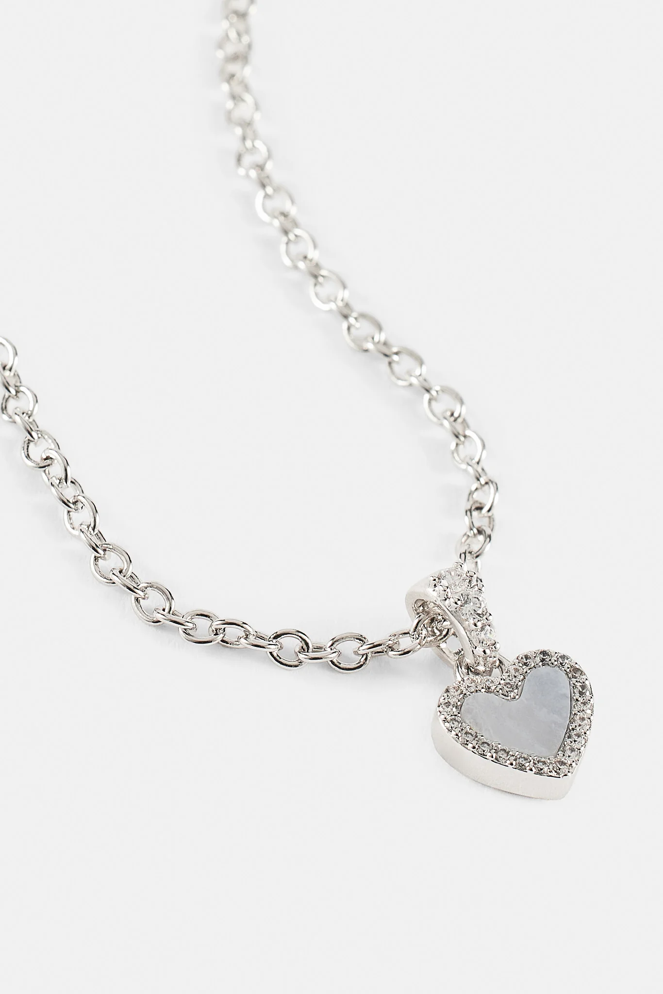 Purple Agate Heart Necklace - 8mm - Image 3