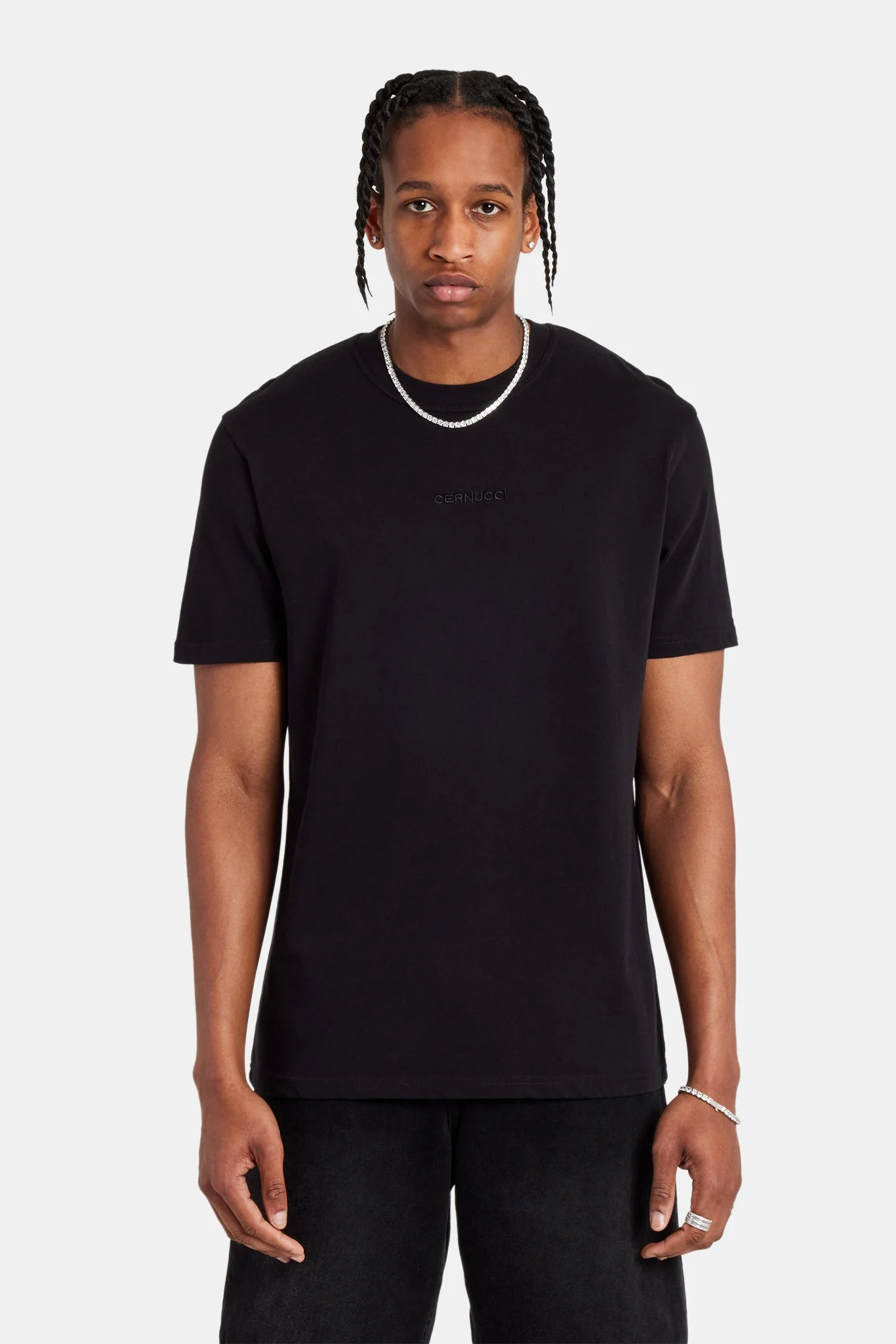 Quote Text T-Shirt - Black - Image 2