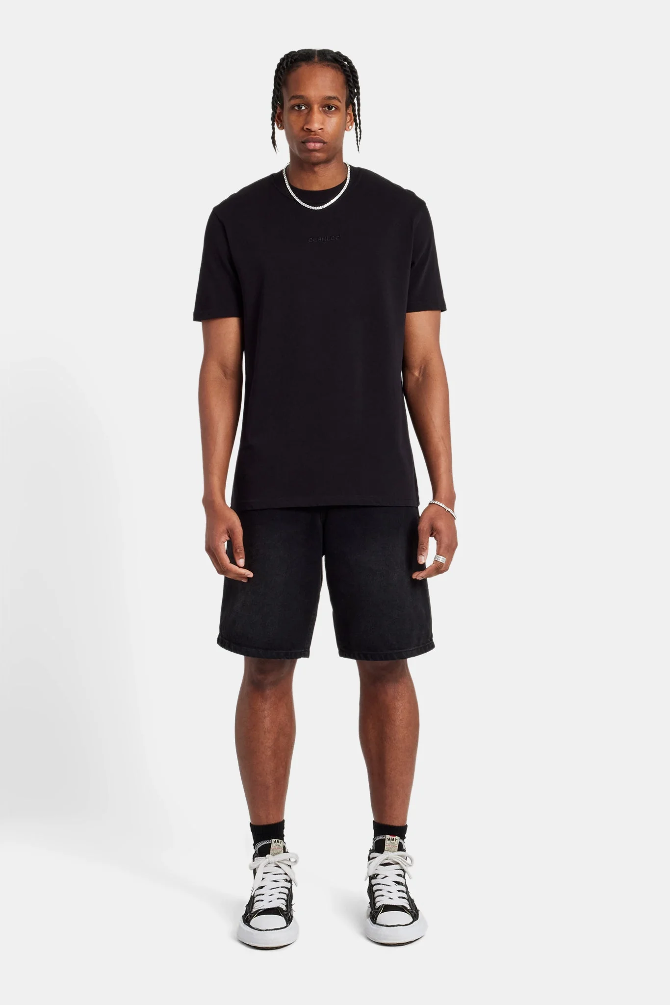 Quote Text T-Shirt - Black - Image 5