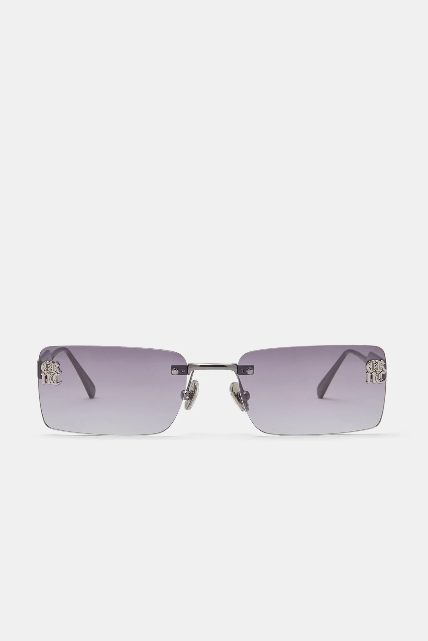 Rectangular Tinted Sunglasses - Charcoal - Image 4
