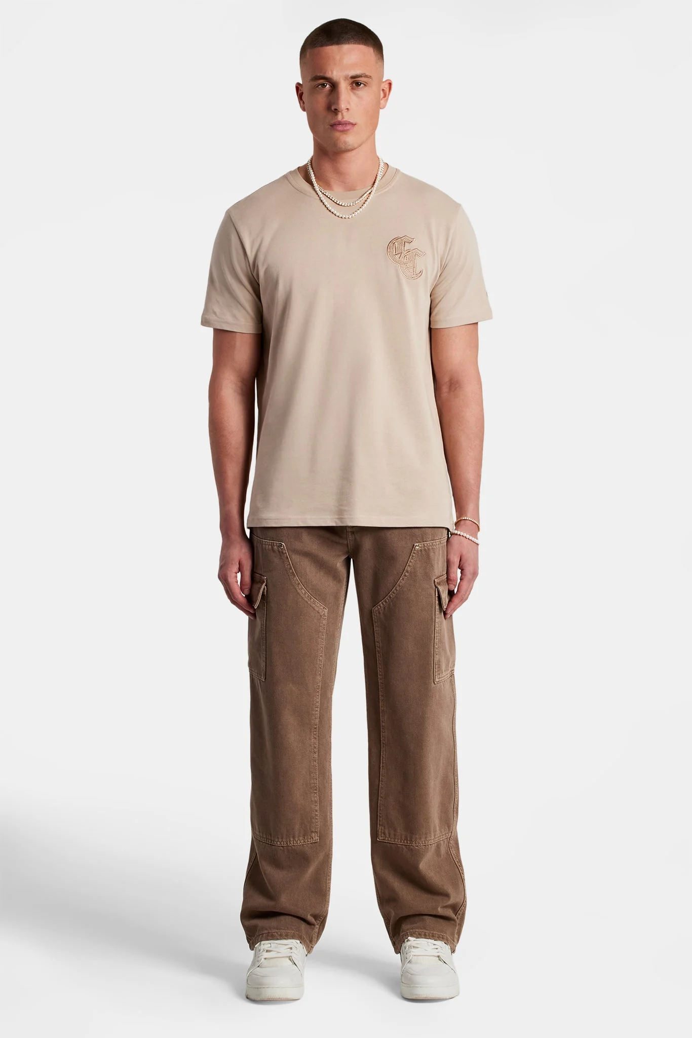 Relaxed Cargo Carpenter Jean - Washed Brown - Image 5