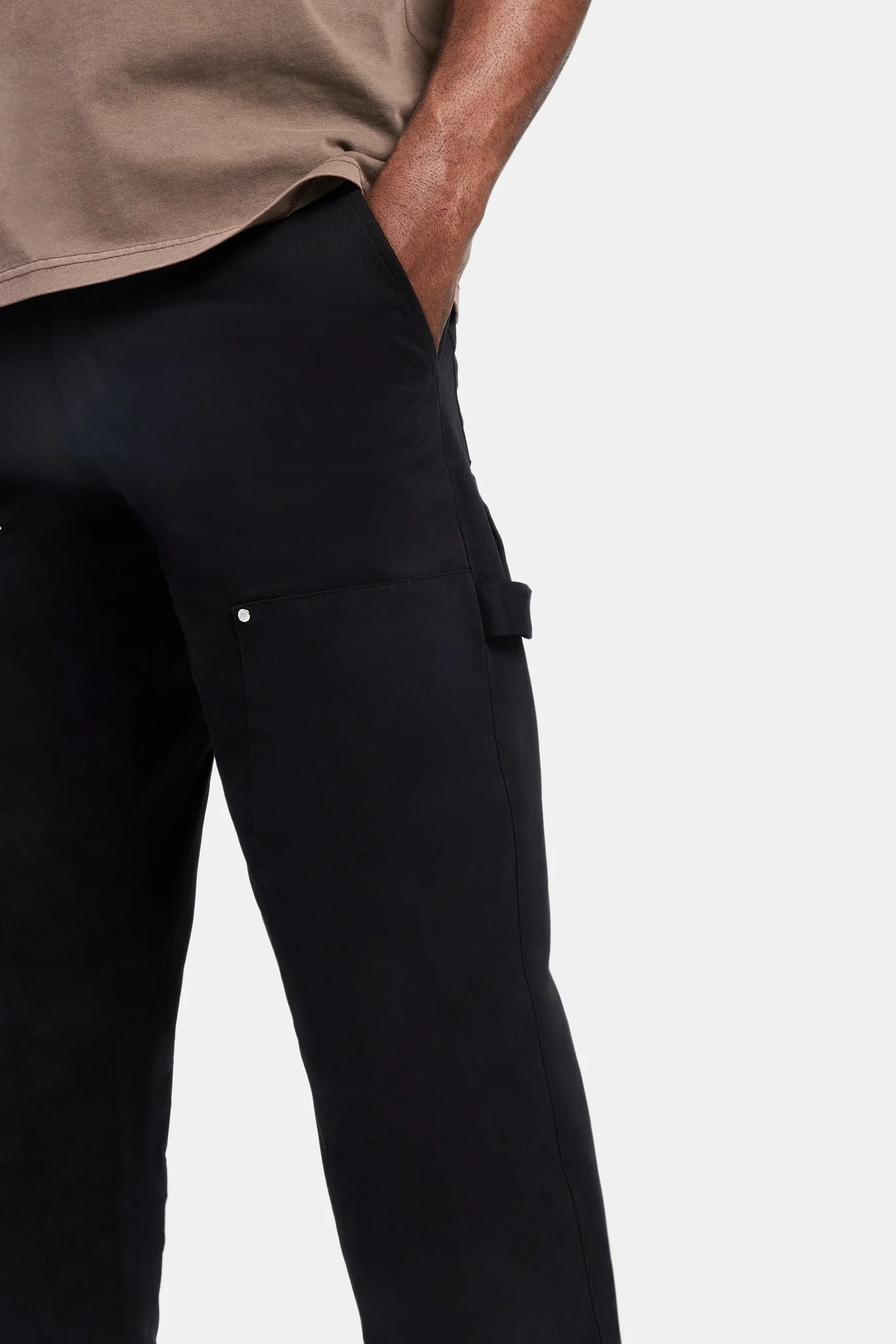 Relaxed Cargo Carpenter Trouser - Black - Image 5