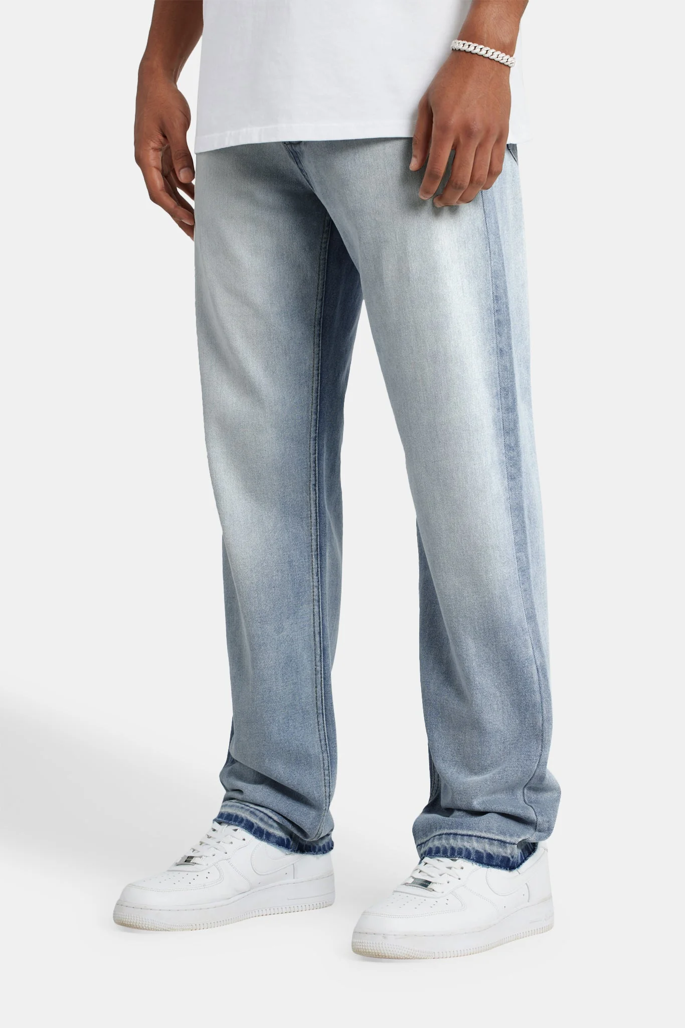 Relaxed Fit Jeans - Bleach Wash - Image 3