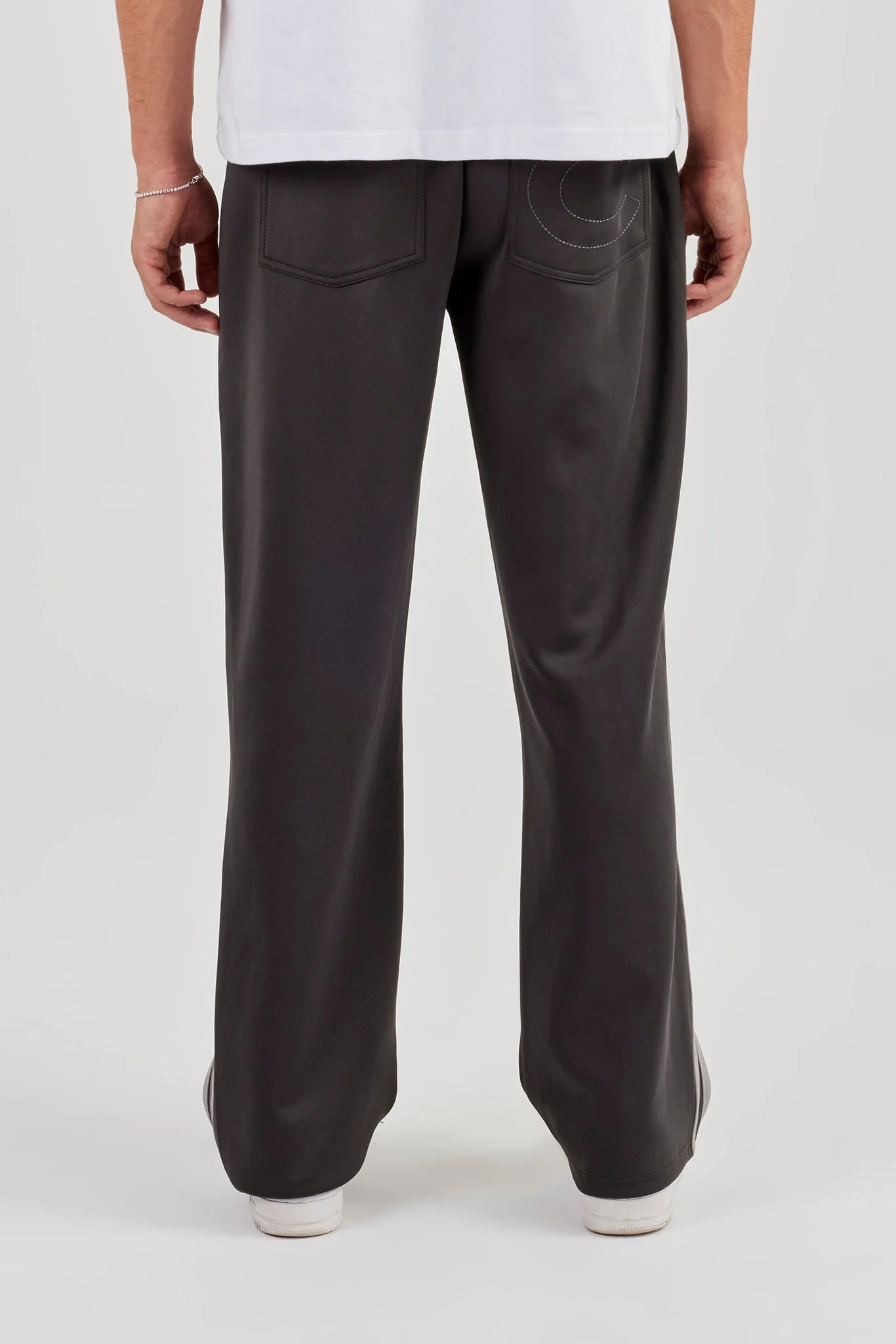 Relaxed Taping Track Pant - Charcoal - Image 4