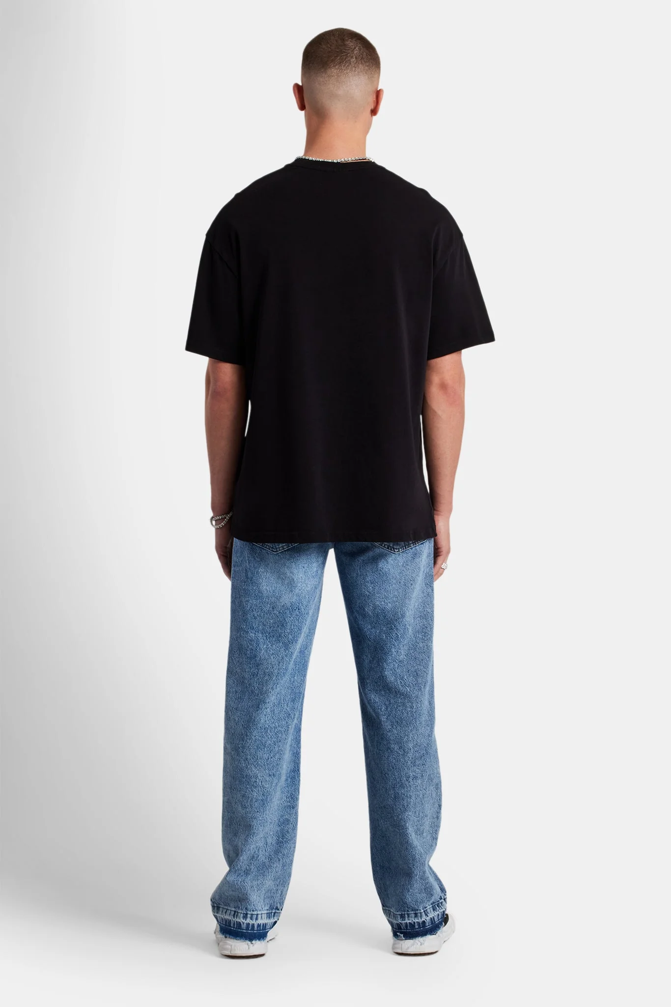 Relaxed Two Tone Relaxed Jeans - Blue - Image 4