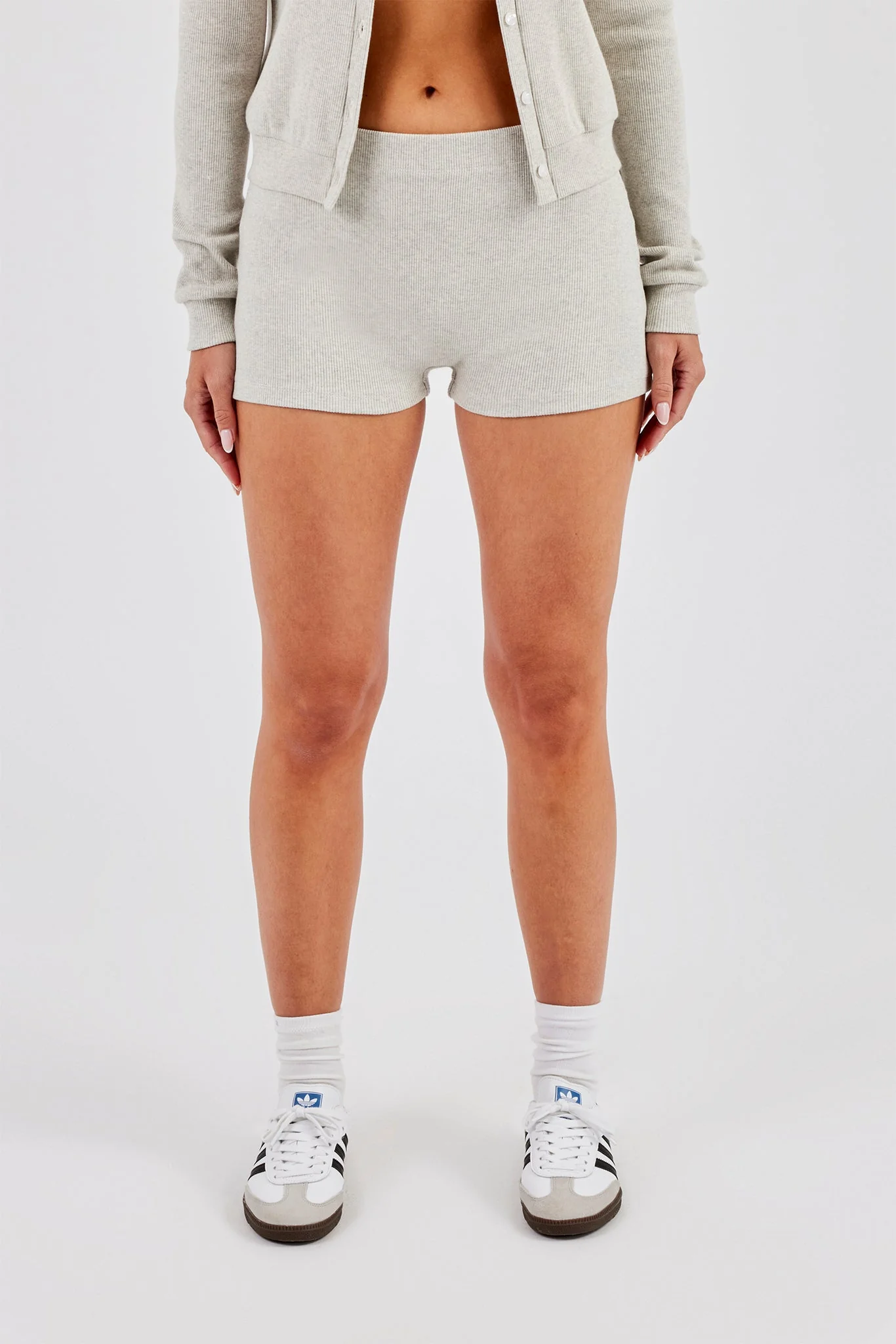 Rib Short - Grey - Image 3