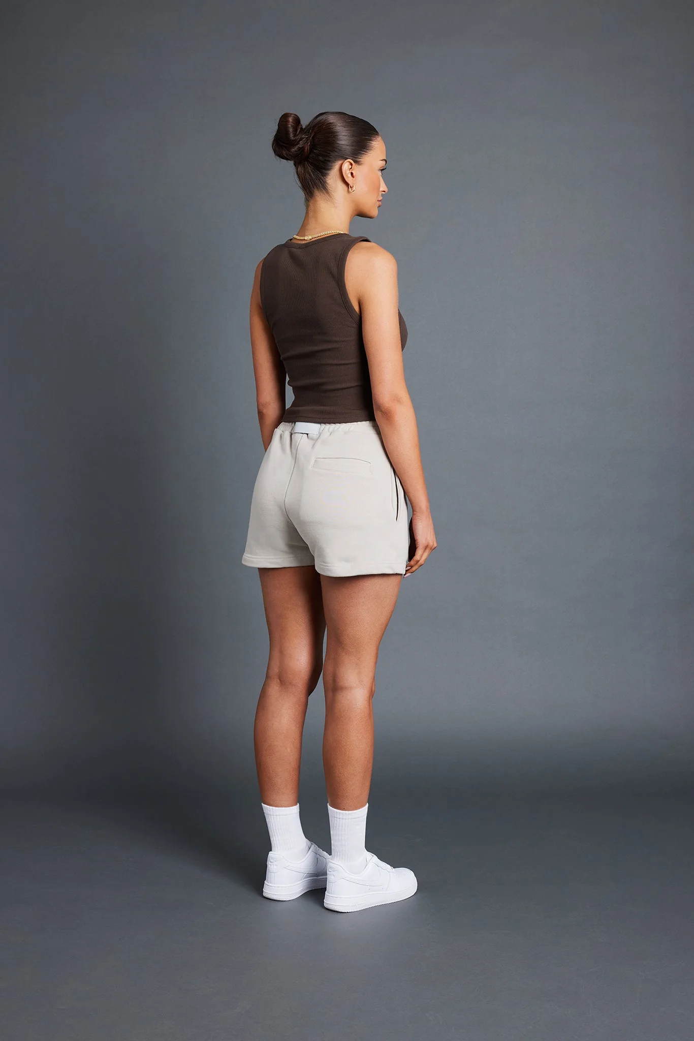 Ribbed Vest - Chocolate - Image 4