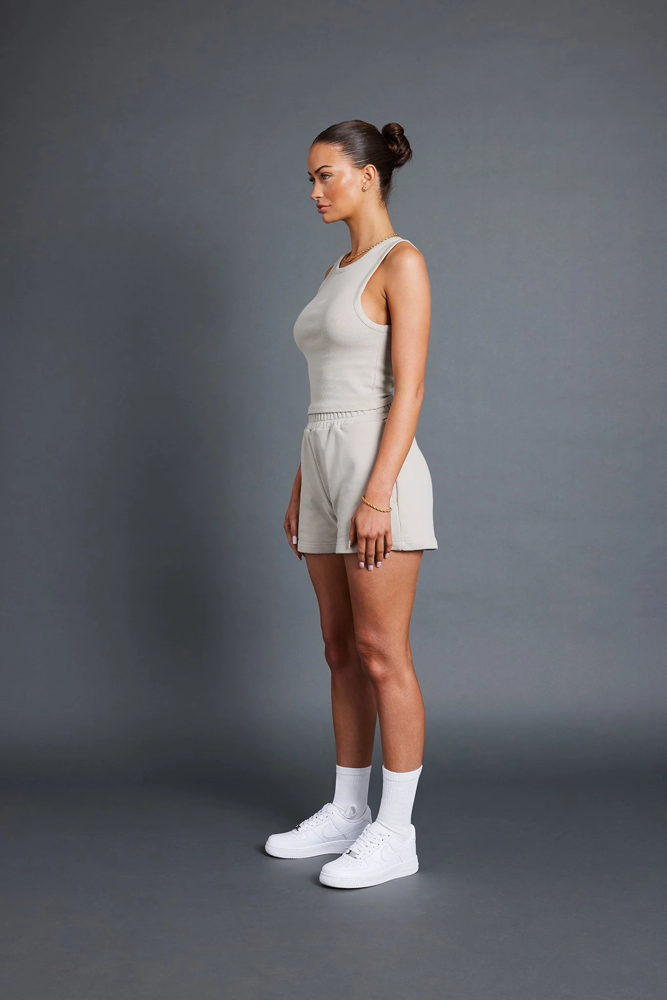 Ribbed Vest - Stone - Image 3