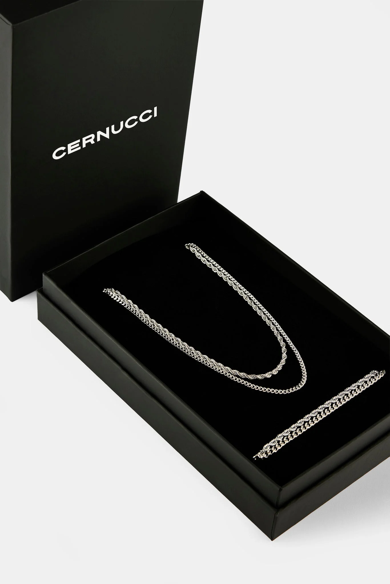 Rope & Micro Cuban Chain & Bracelet - 3mm