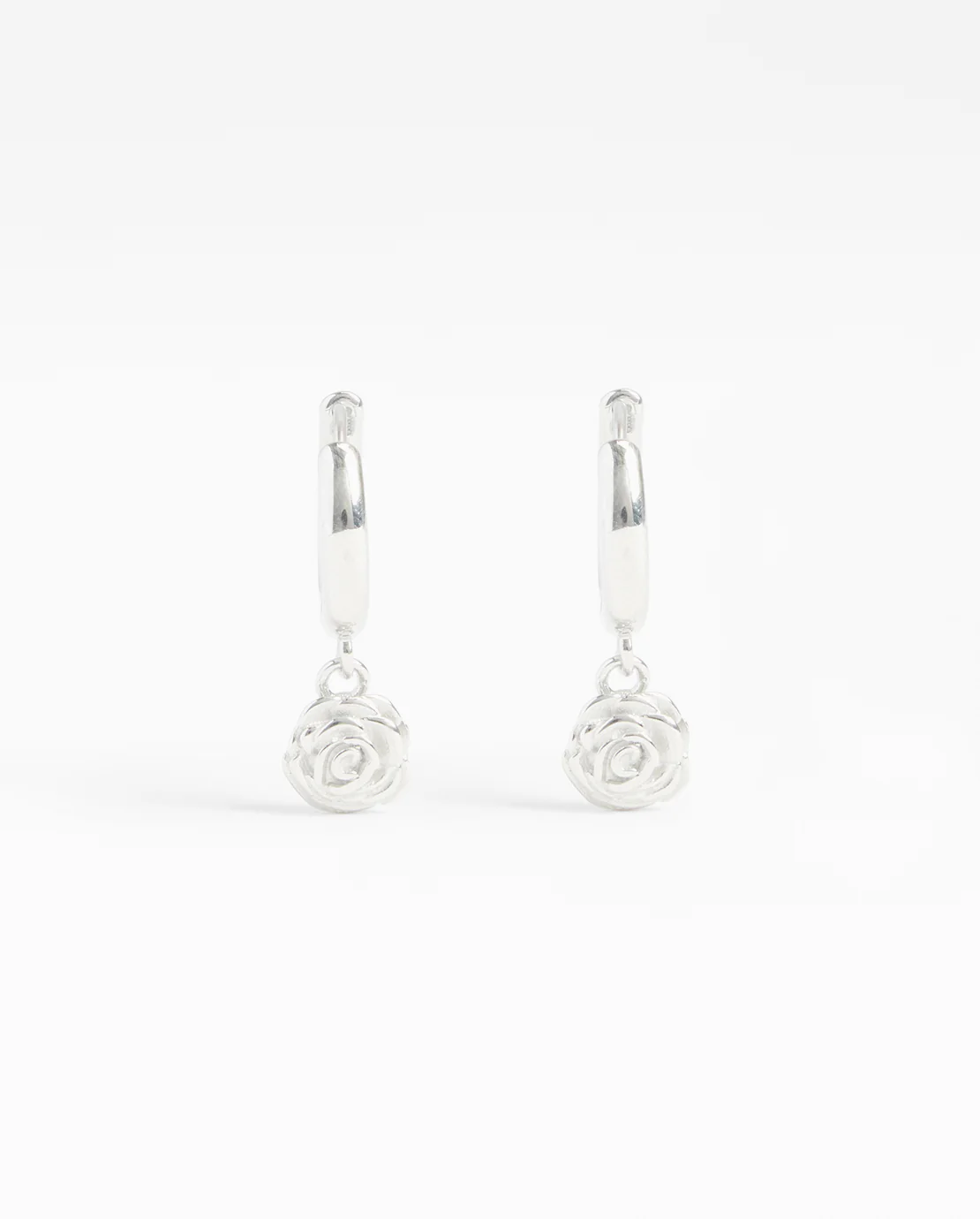Rose Hoop Earrings - Image 2