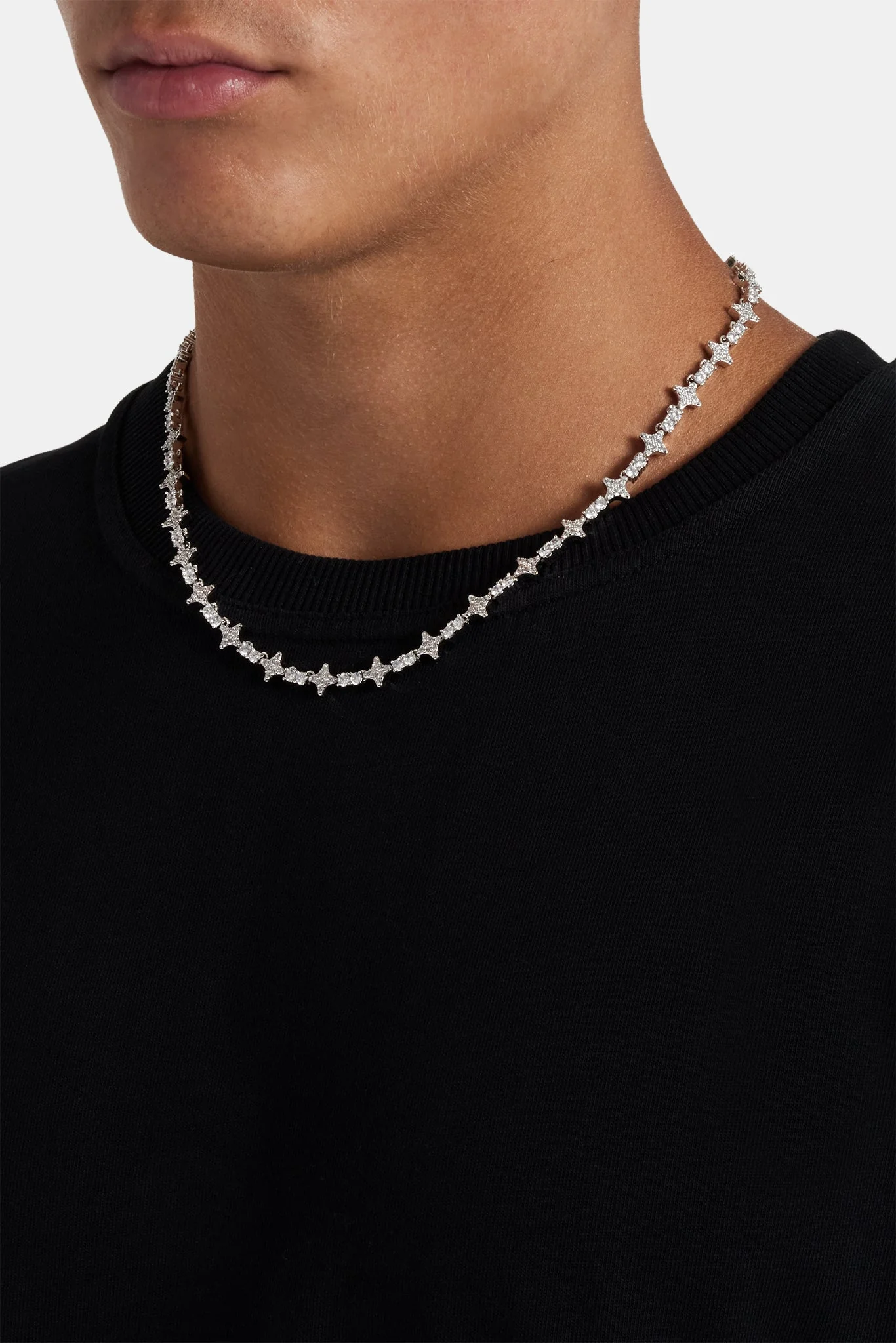 Round & Star Iced Chain - Image 3