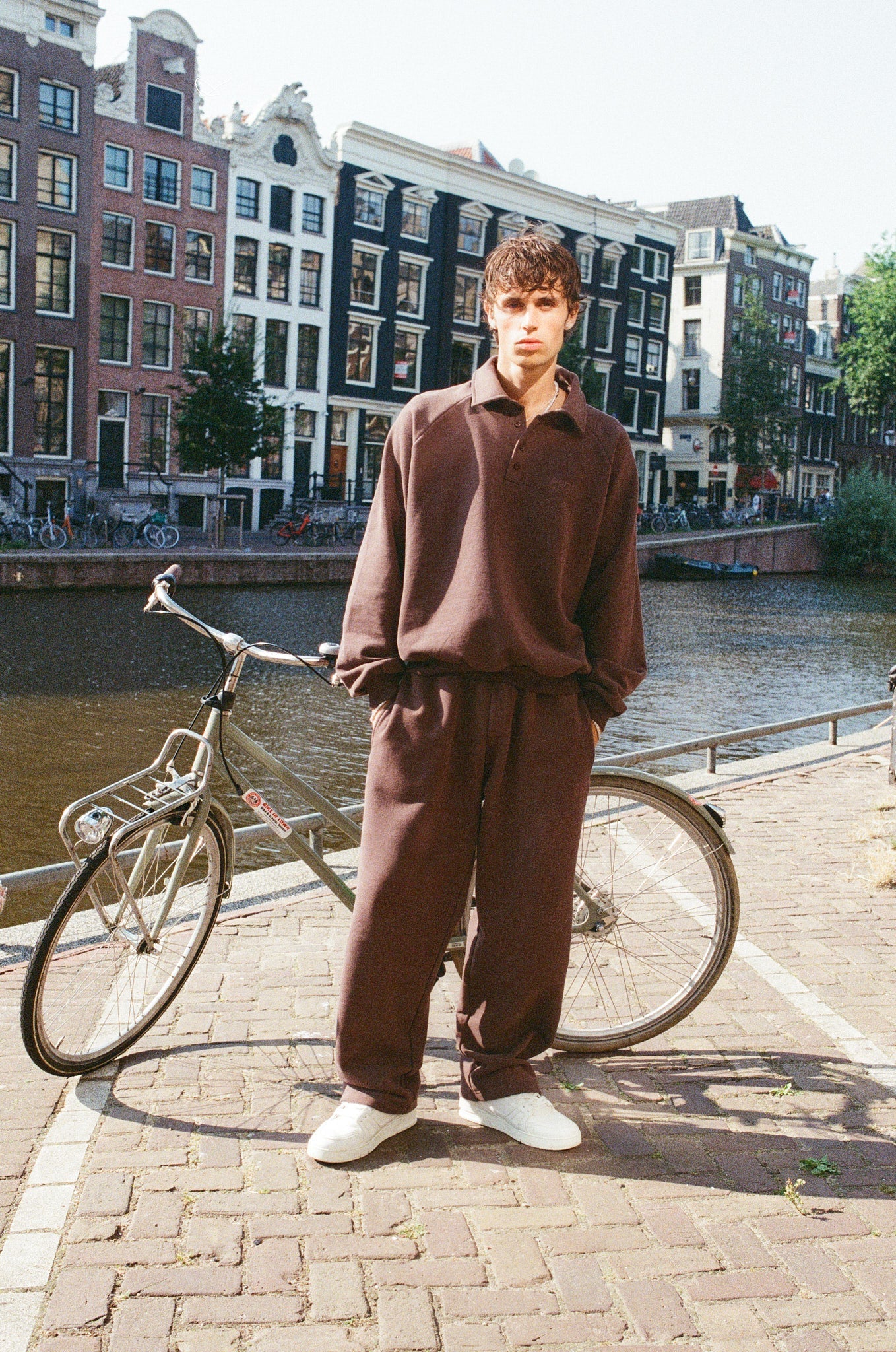 Rugby Sweater and Relaxed Jogger - Coffee - Image 2