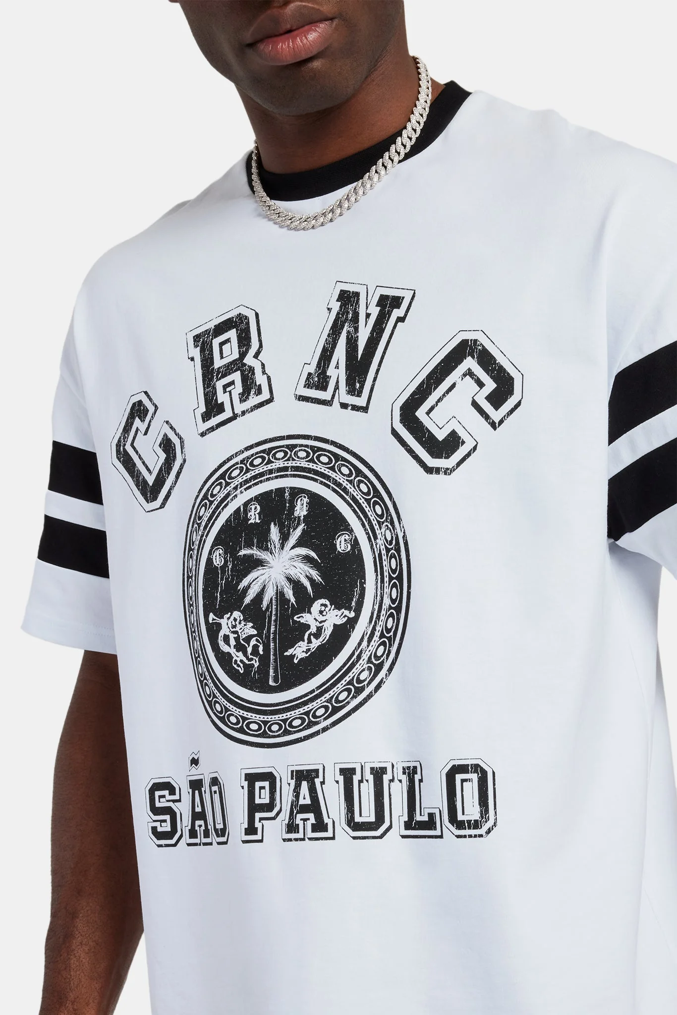 Sao Paulo Skater Oversized T-Shirt - White - Image 3