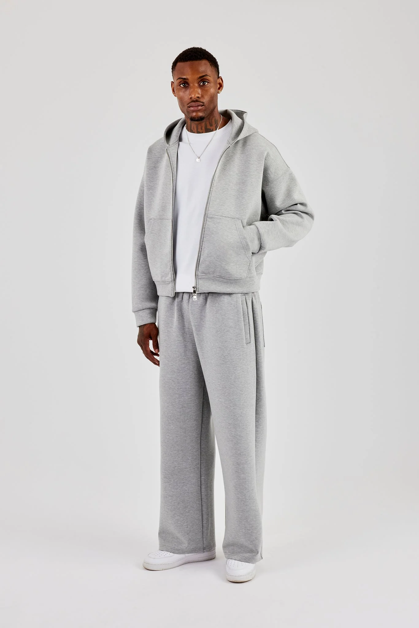 Scuba Baggy Leg Trouser - Grey - Image 4