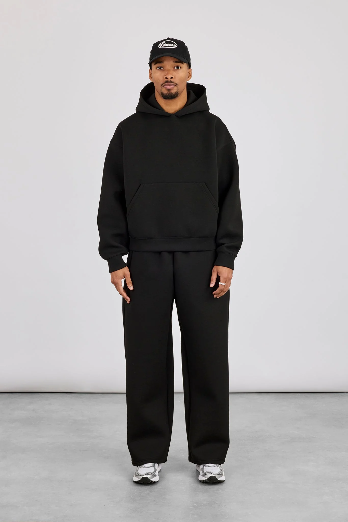Scuba Boxy Hoodie & Baggy Fit Trouser - Black - Image 4