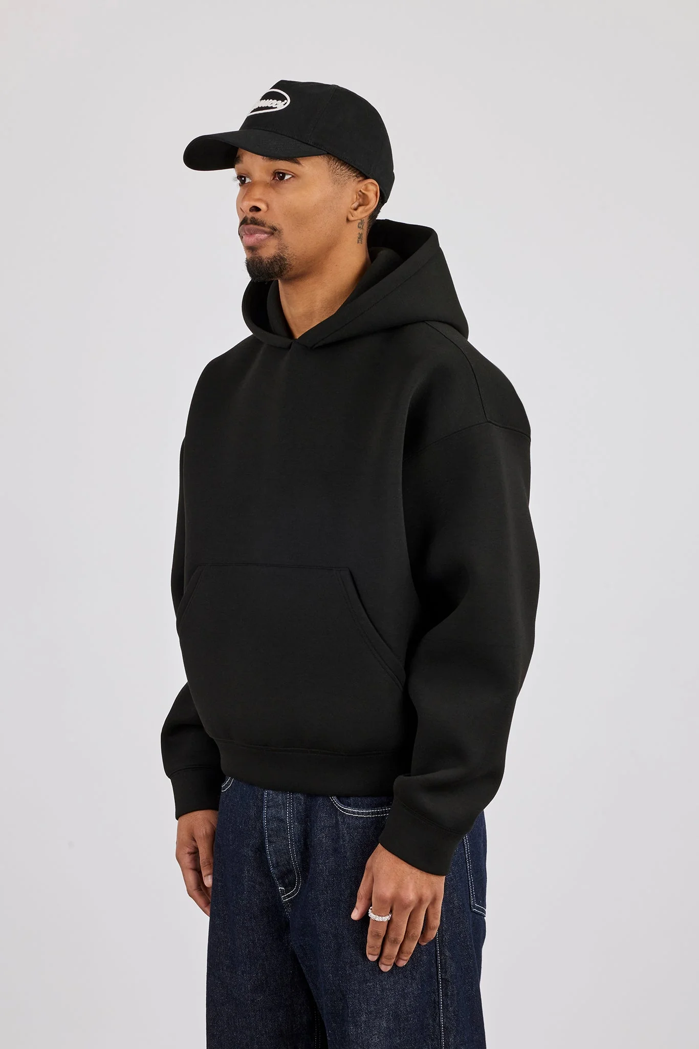 Scuba Boxy Hoodie  - Black - Image 2