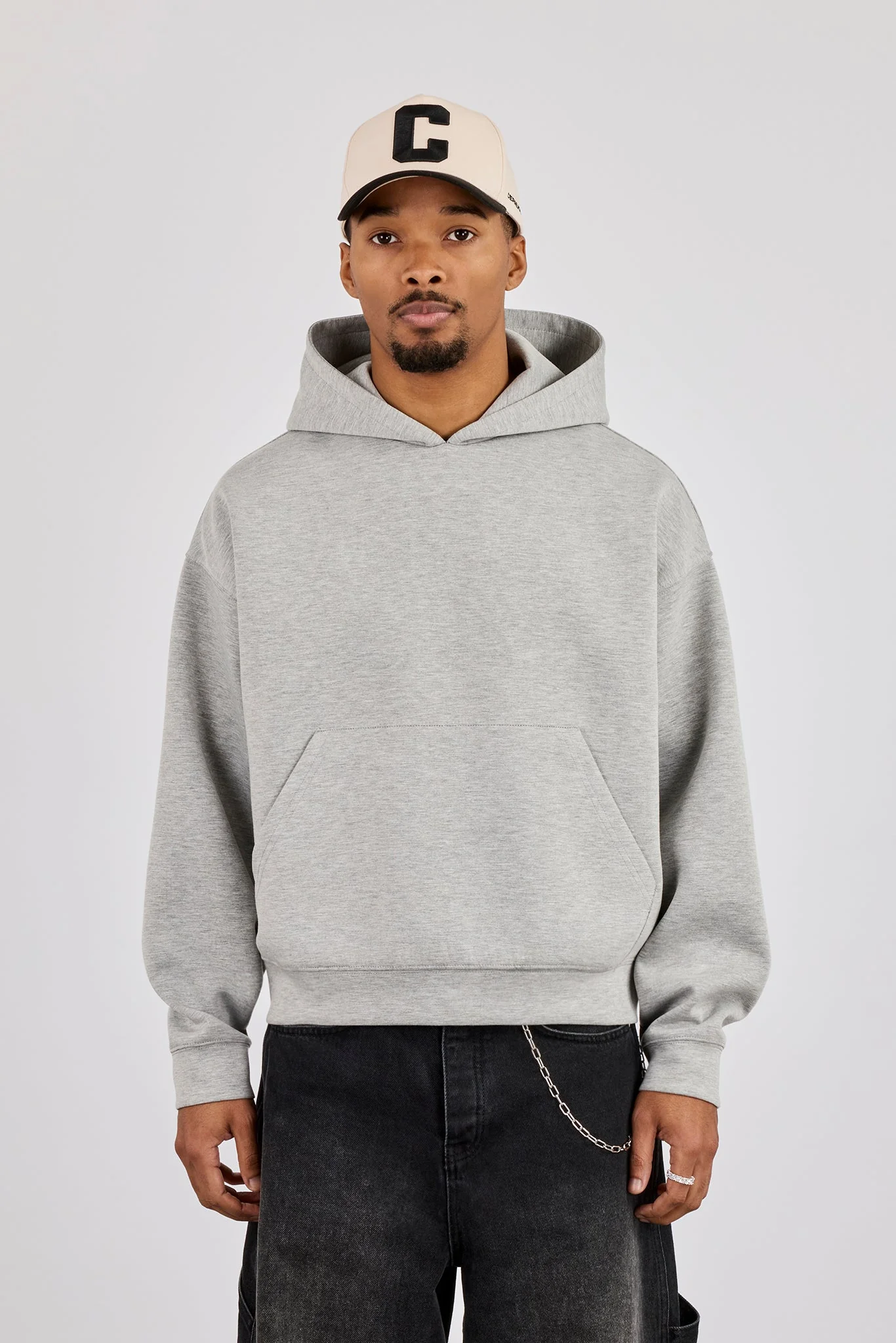 Scuba Boxy Hoodie - Grey - Image 2