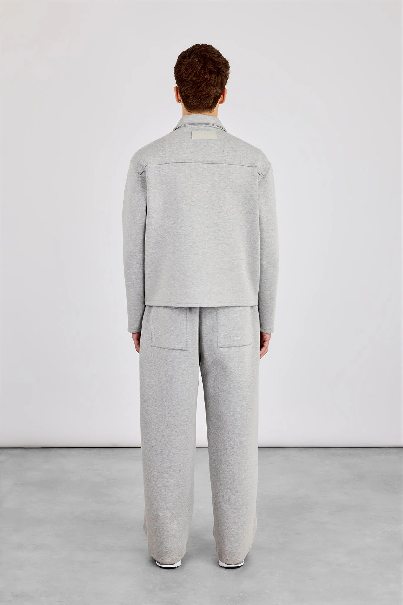 Scuba Harrington Jacket & Scuba Baggy Fit Trouser - Grey - Image 3