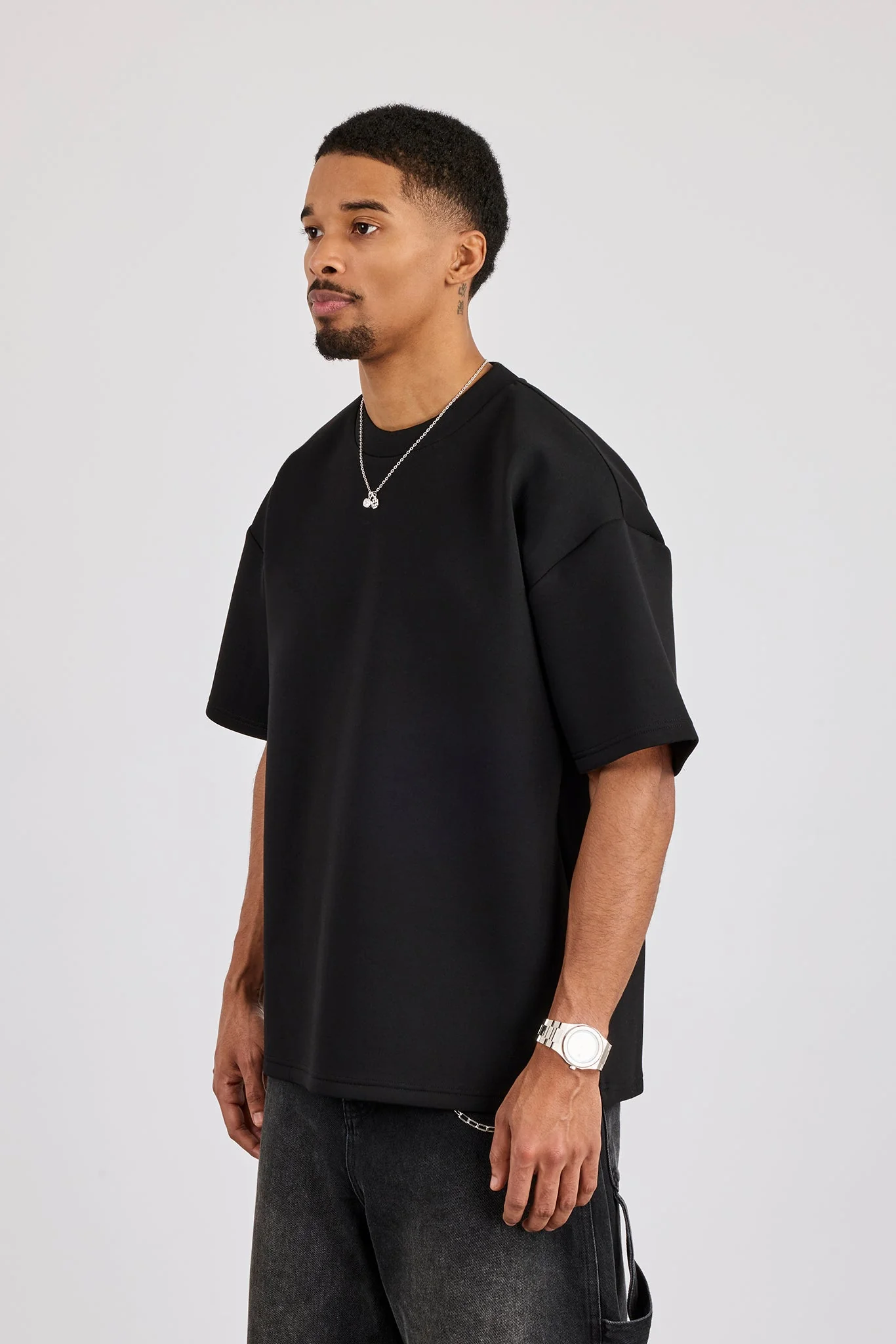 Scuba Oversized T-Shirt - Black - Image 2