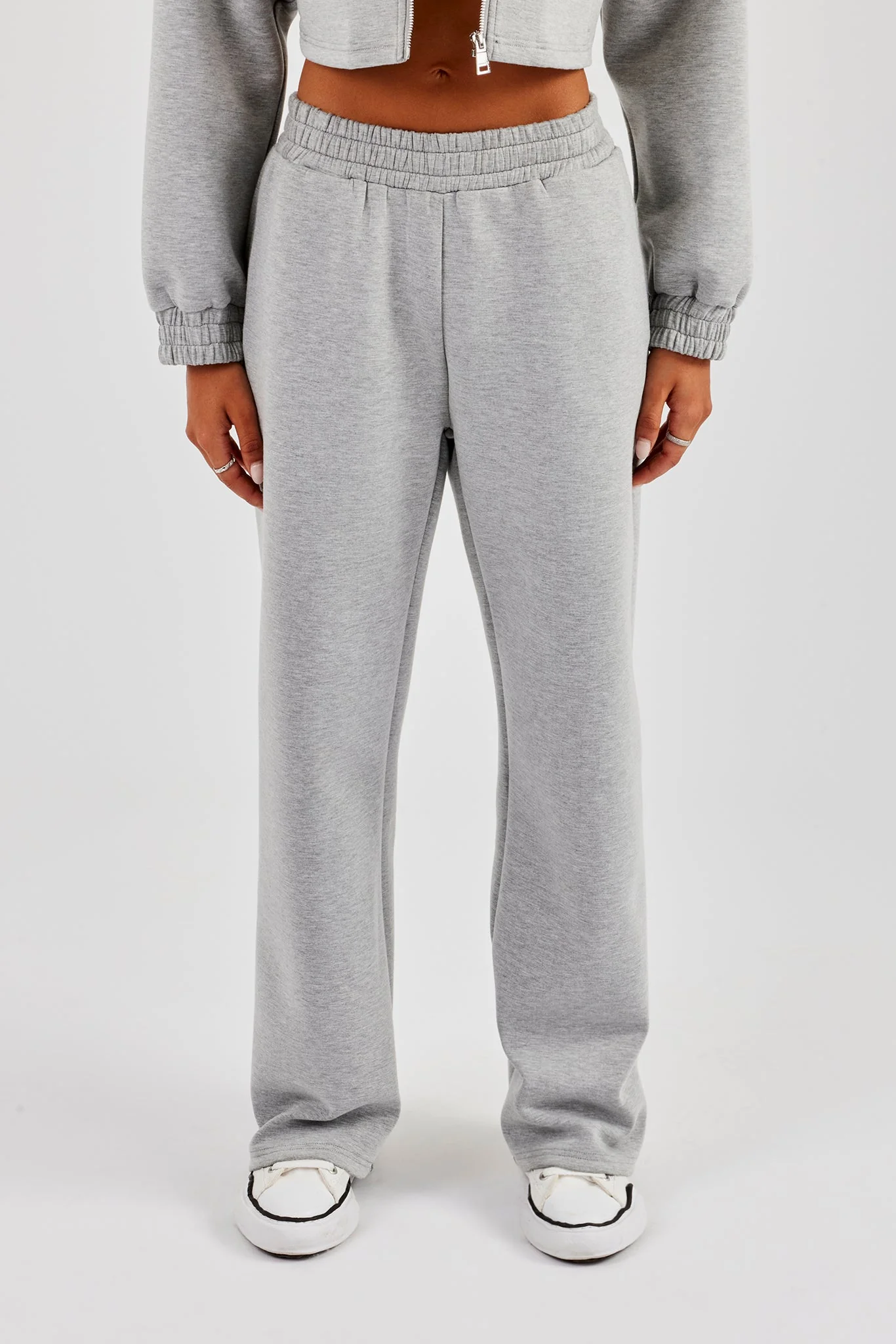 Scuba Wide Leg Jogger - Grey - Image 2