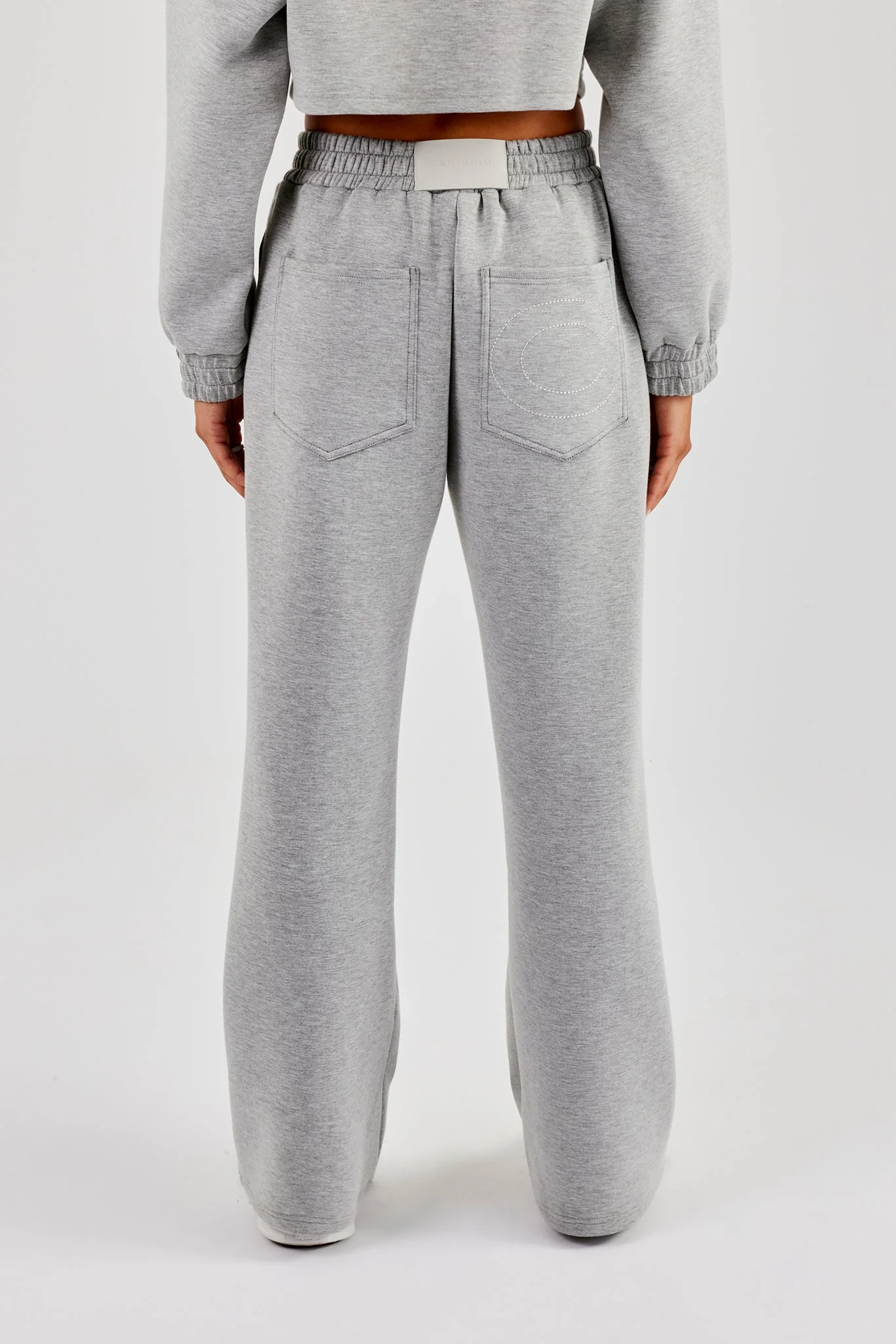 Scuba Wide Leg Jogger - Grey - Image 3