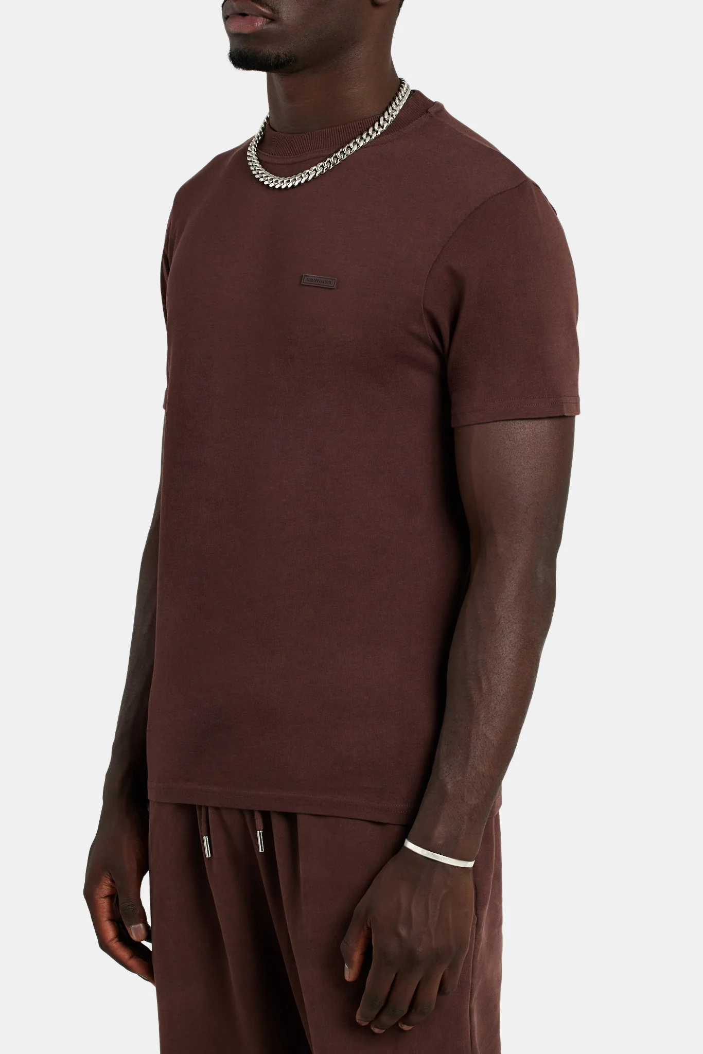 Slim Fit T-Shirt - Chestnut - Image 3