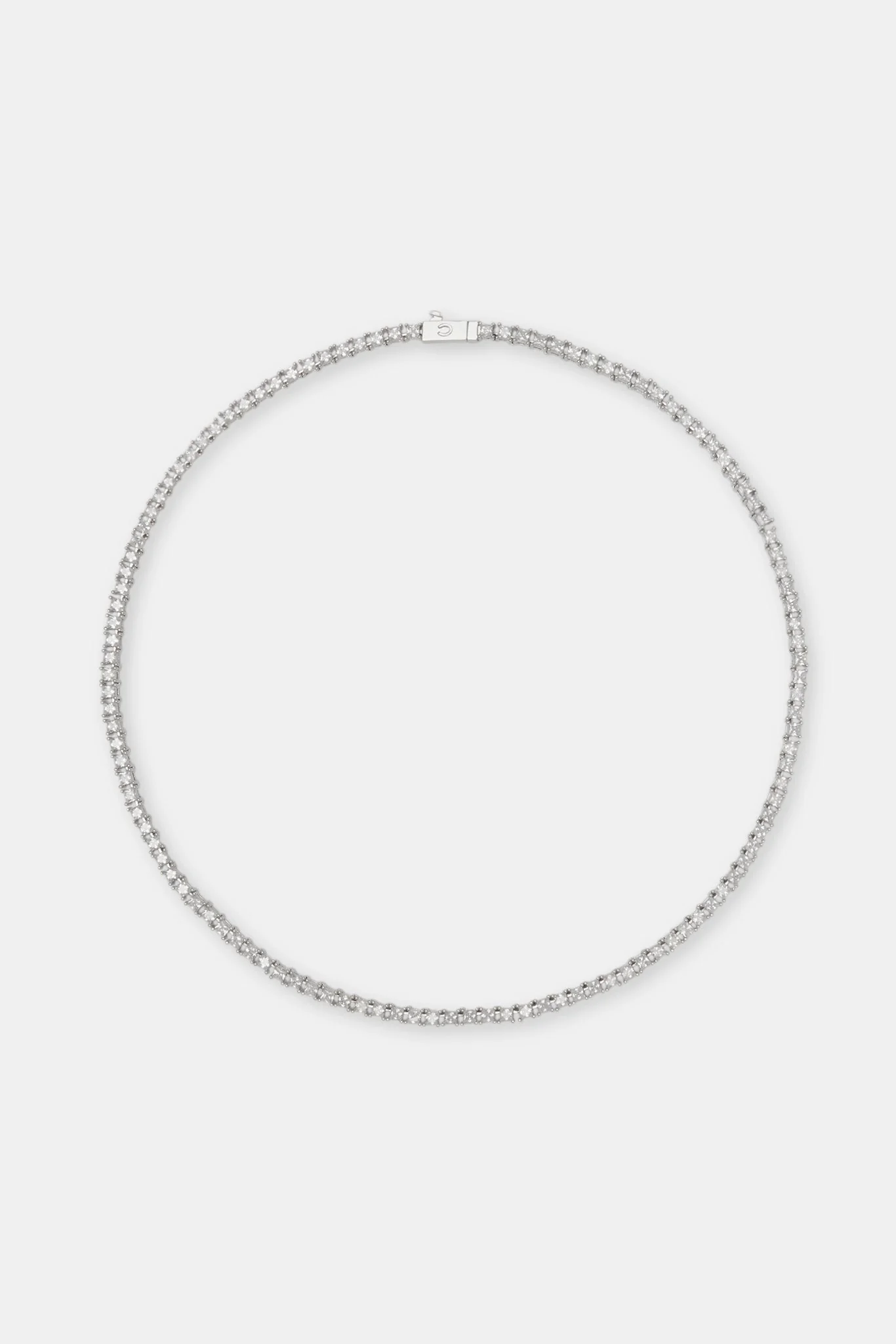 Square Stone Tennis Chain - 3mm - Image 3