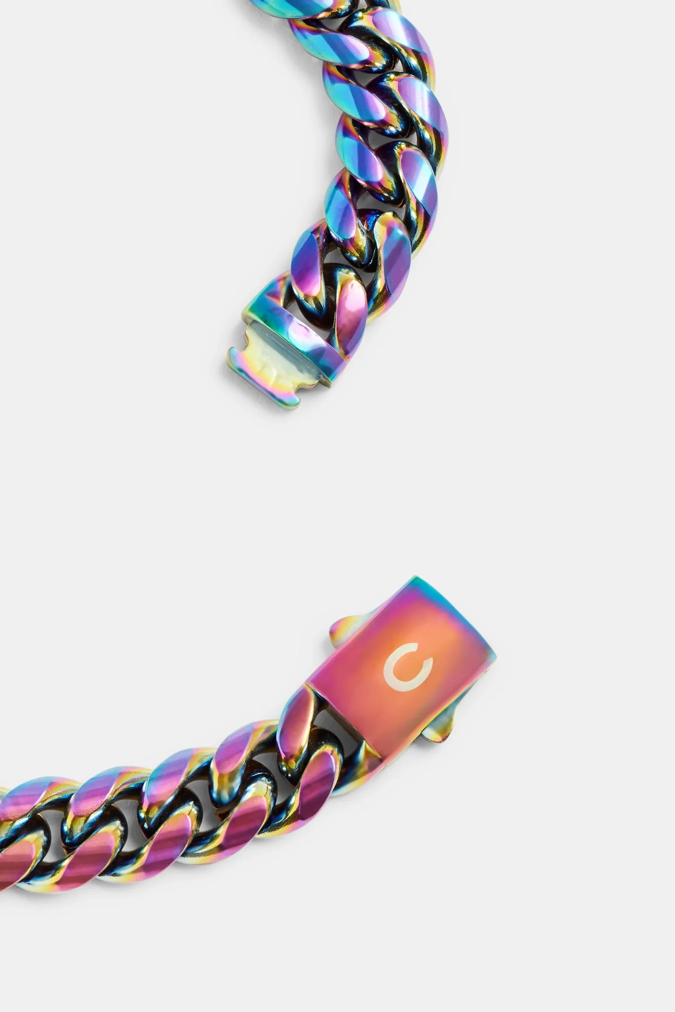 Stainless Steel Oil Slick Cuban Chain - Image 3