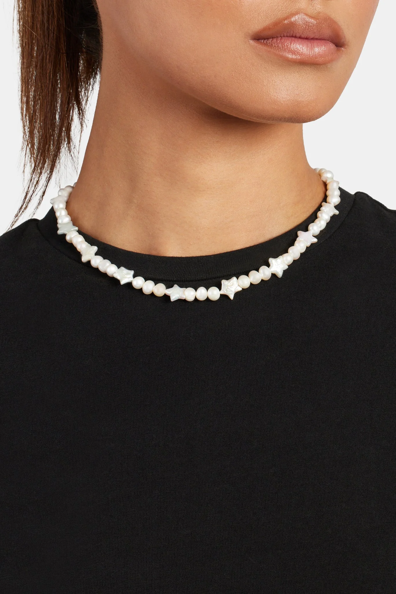 Star Freshwater Pearl Necklace - Image 2