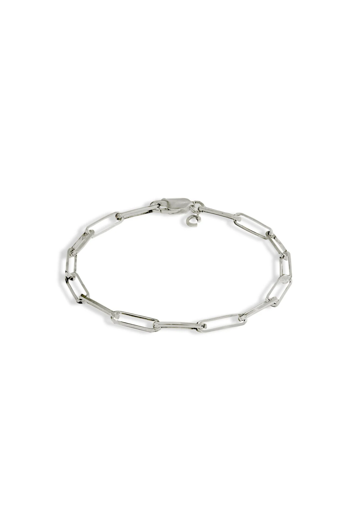 925 Sterling Silver Link Bracelet - 4mm - Image 2