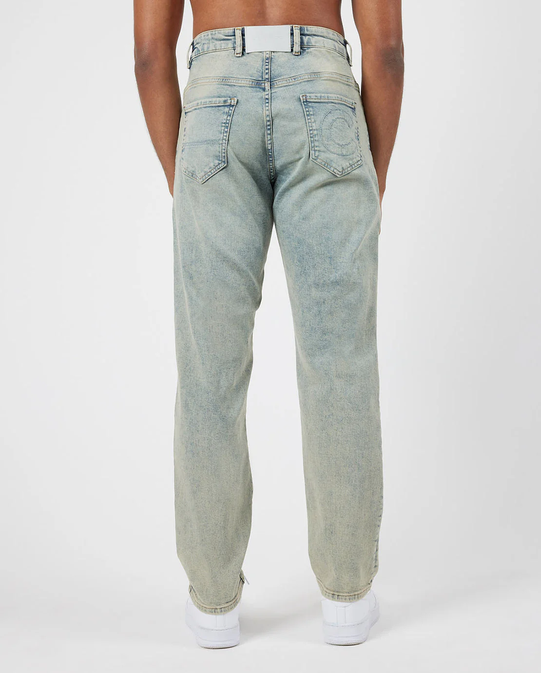 Straight Leg Denim Jeans - Vintage Blue - Image 3