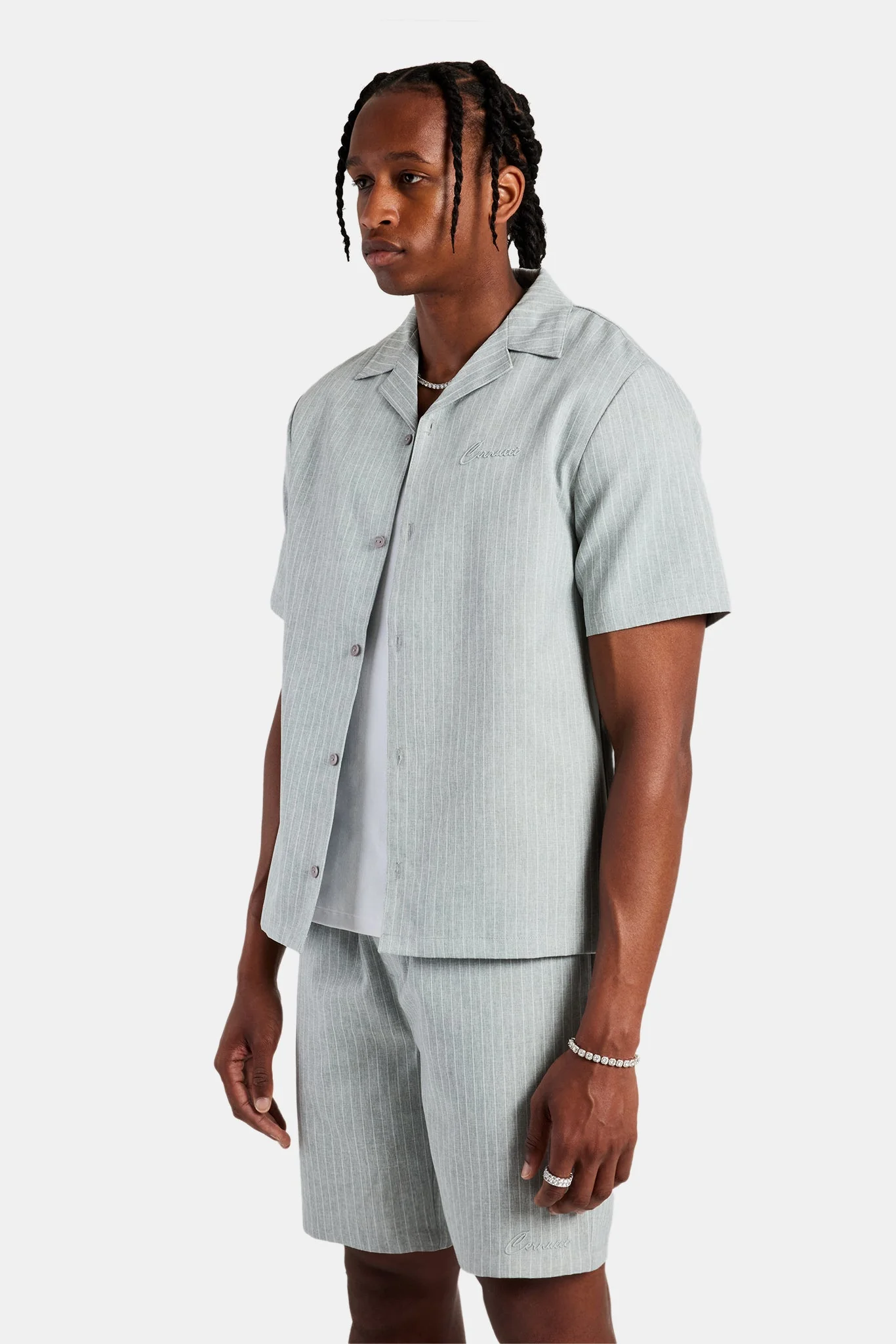 Striped Button Front Revere Shirt - Image 2